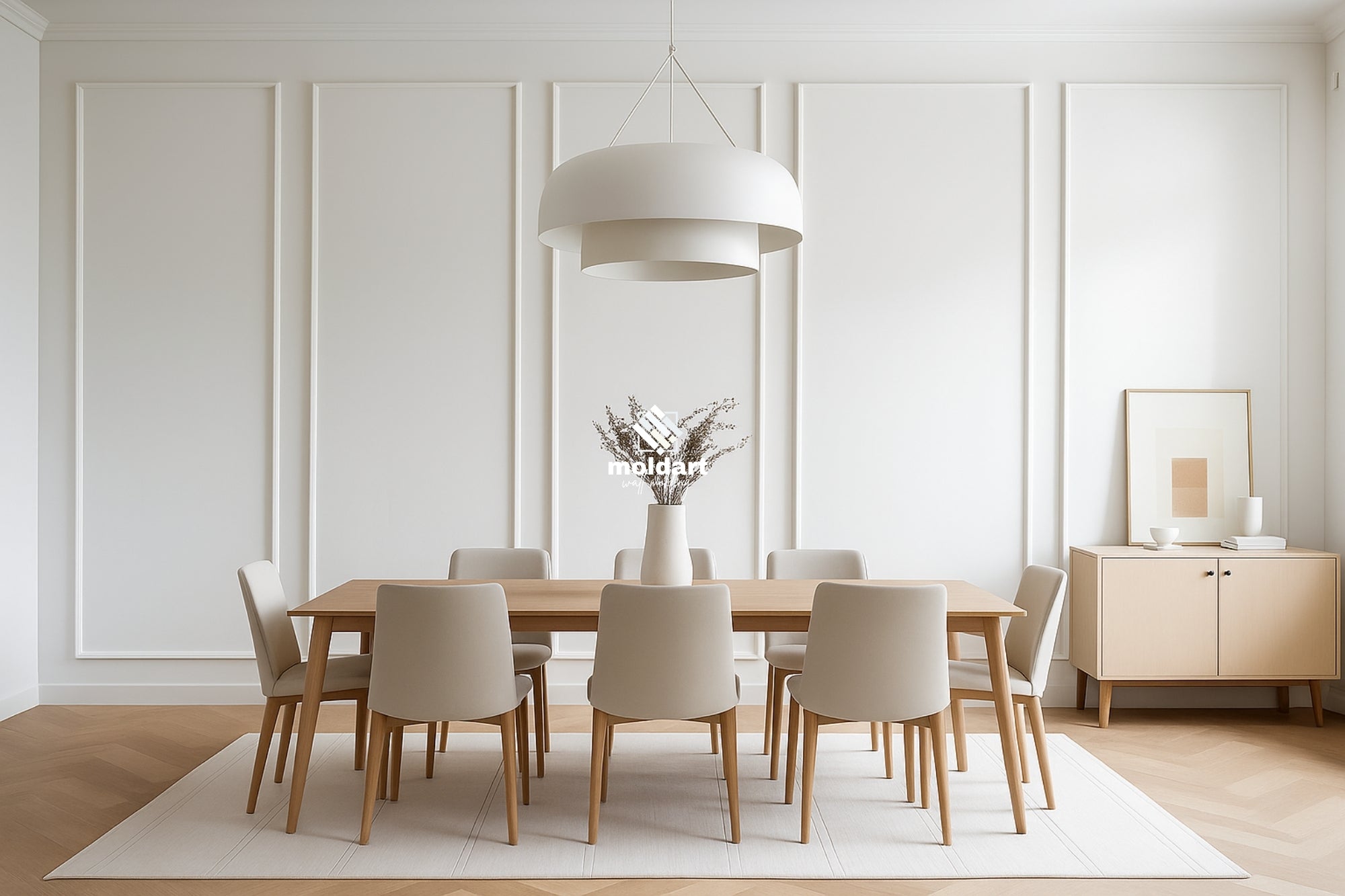 The Power of White Walls + Molding