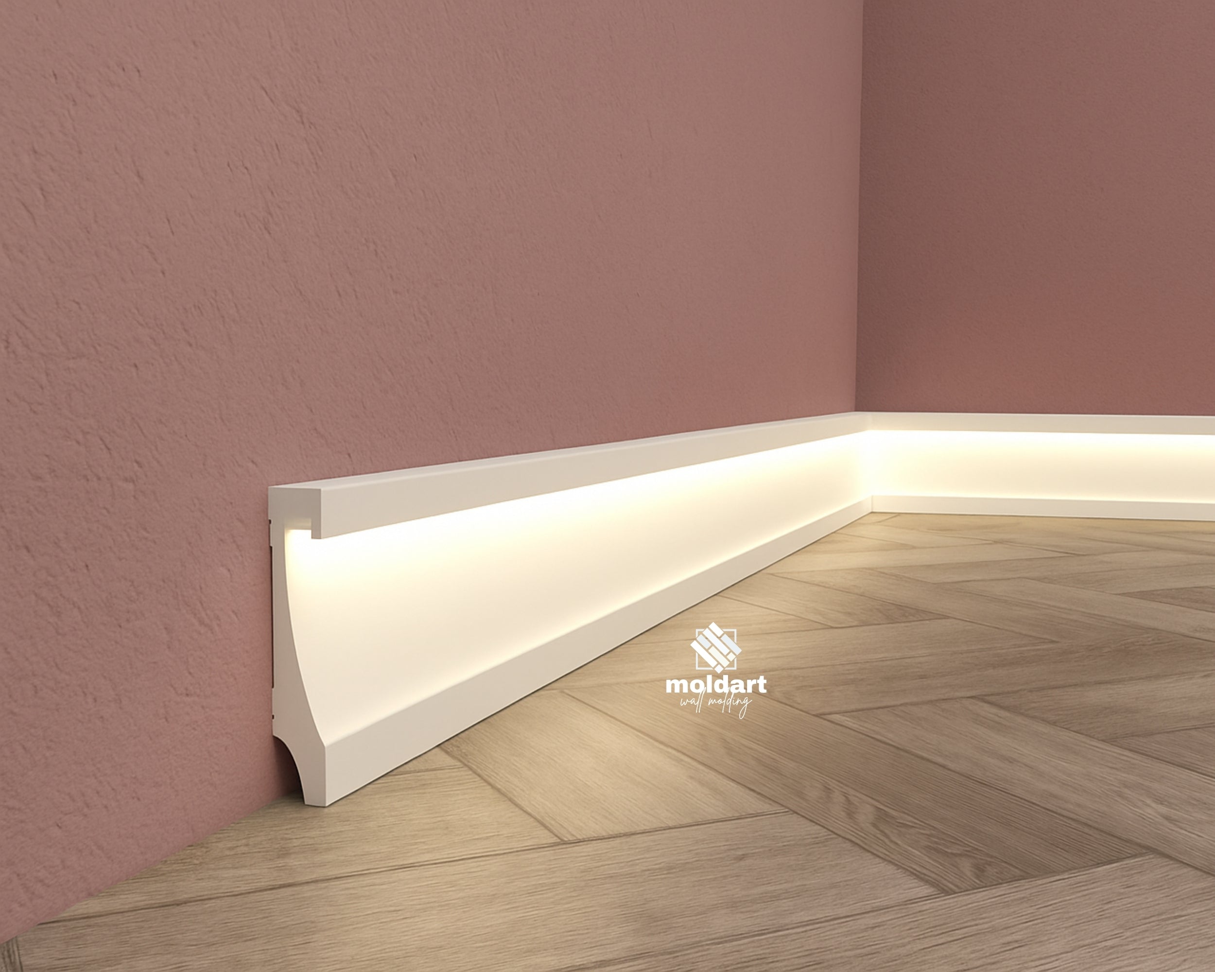 LED Wall Molding Baseboard – Easy Install Ambient Lighting