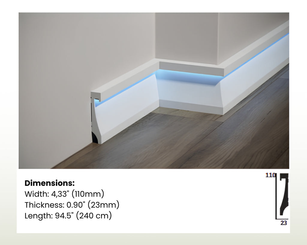 LED Wall Molding Baseboard – Easy Install Ambient Lighting