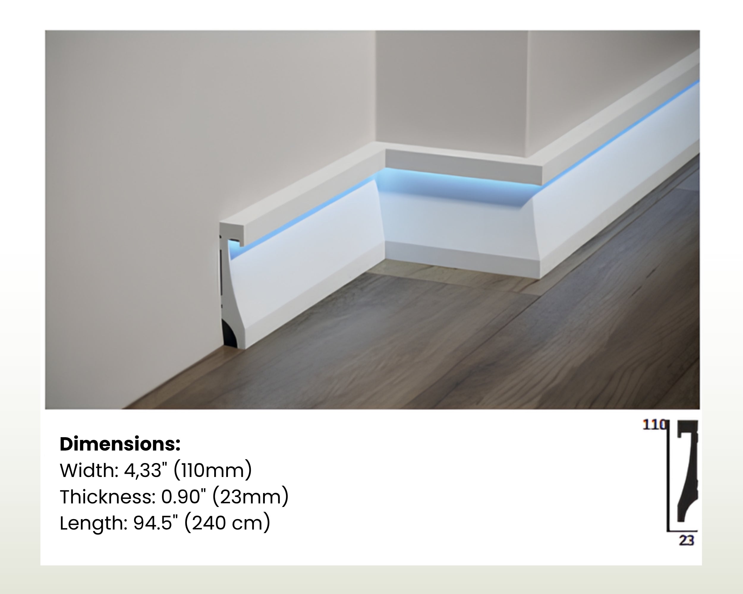 LED Wall Molding Baseboard – Easy Install Ambient Lighting