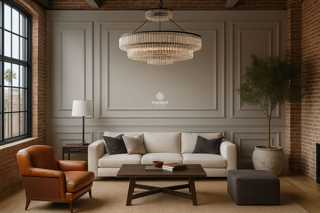 Nested Frame Wall Molding Kit, Pre-Cut Wall Panel