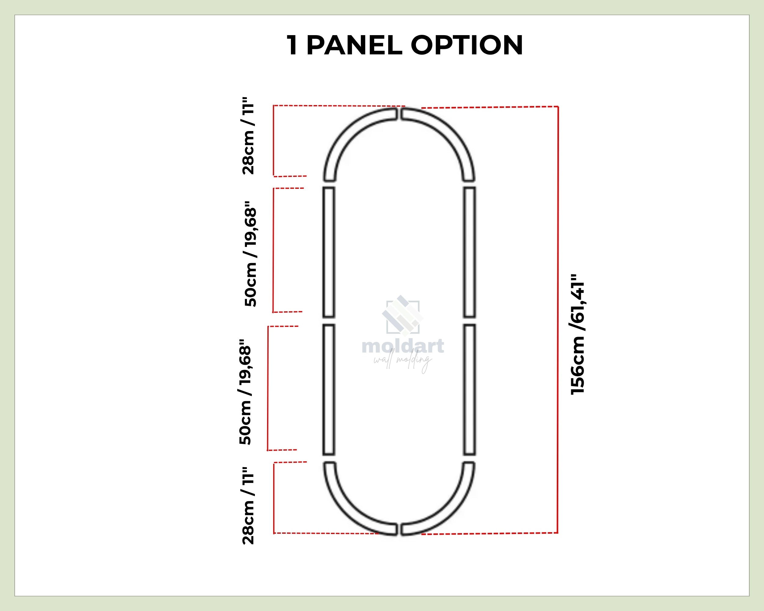 Arched MDF Wall Molding Kit – Ready to Install Decorative Wall Panels