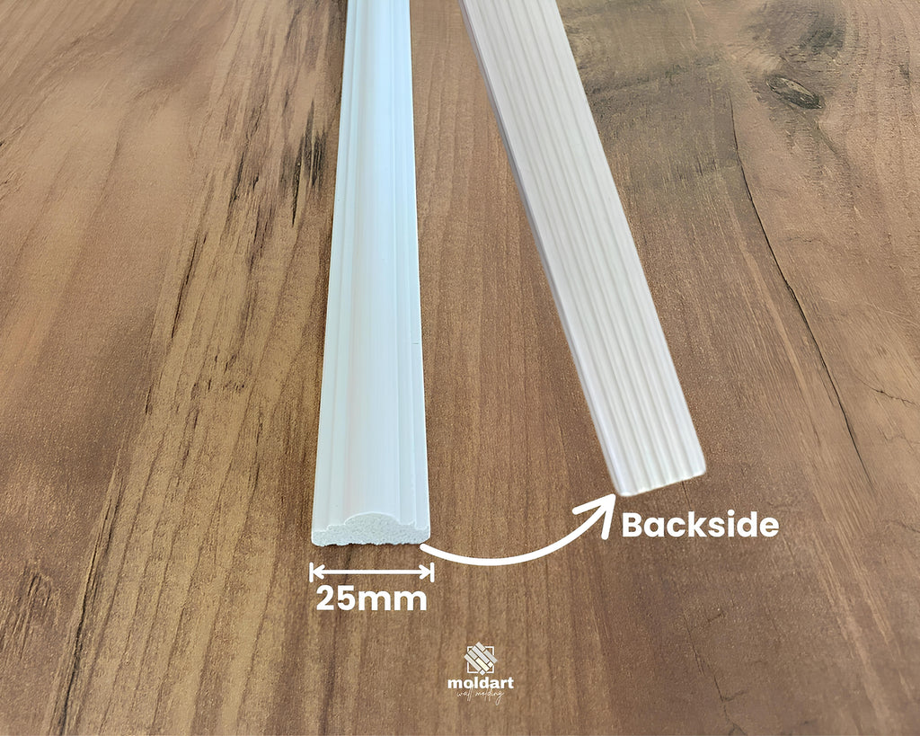2.5 cm wall molding trim profile for picture frame wall panel accent wall decorative molding