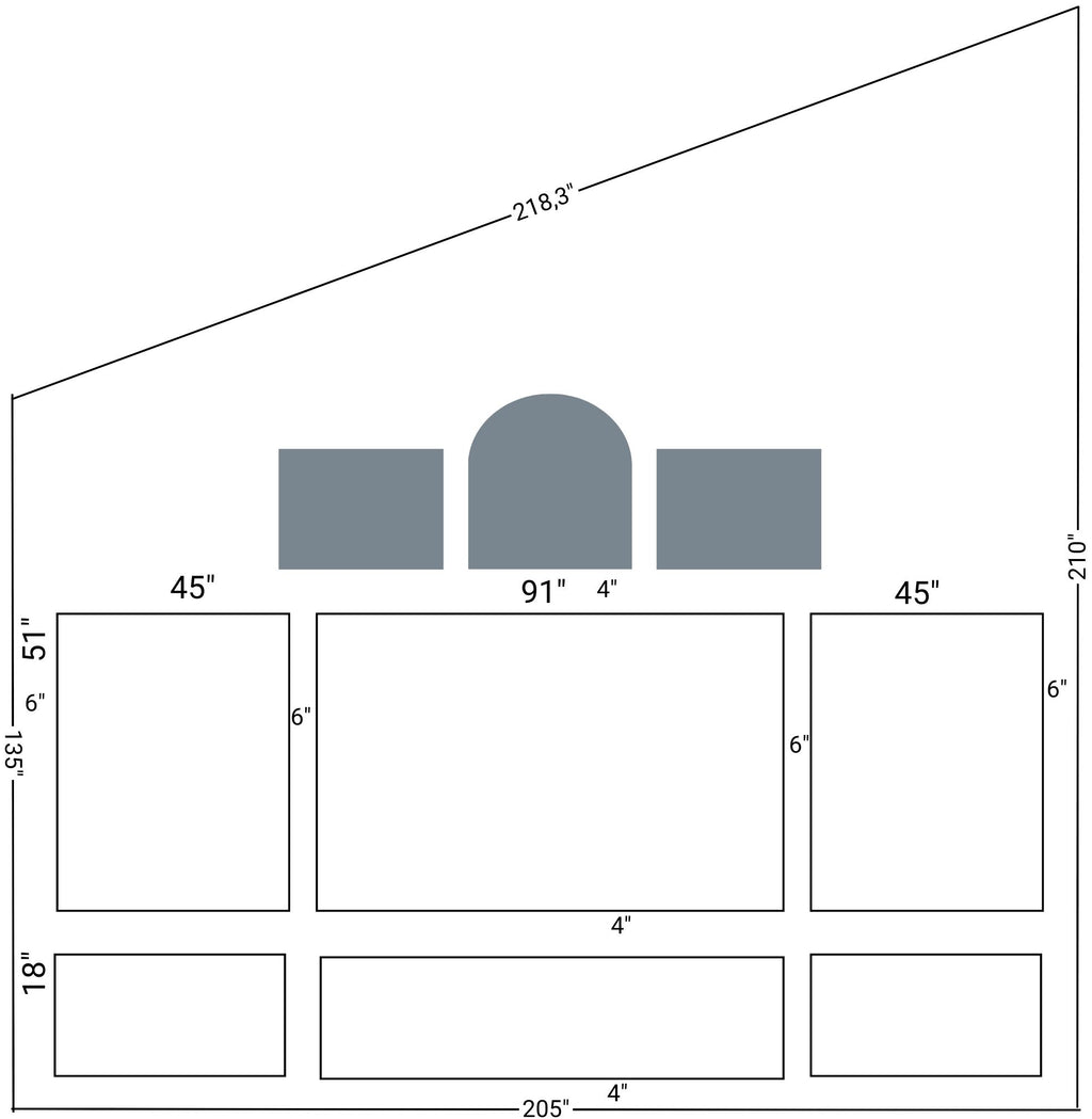 Custom Wall Molding for Yang Zhang, 6cm-4cm-3cm Wall Trim and Chair Rail