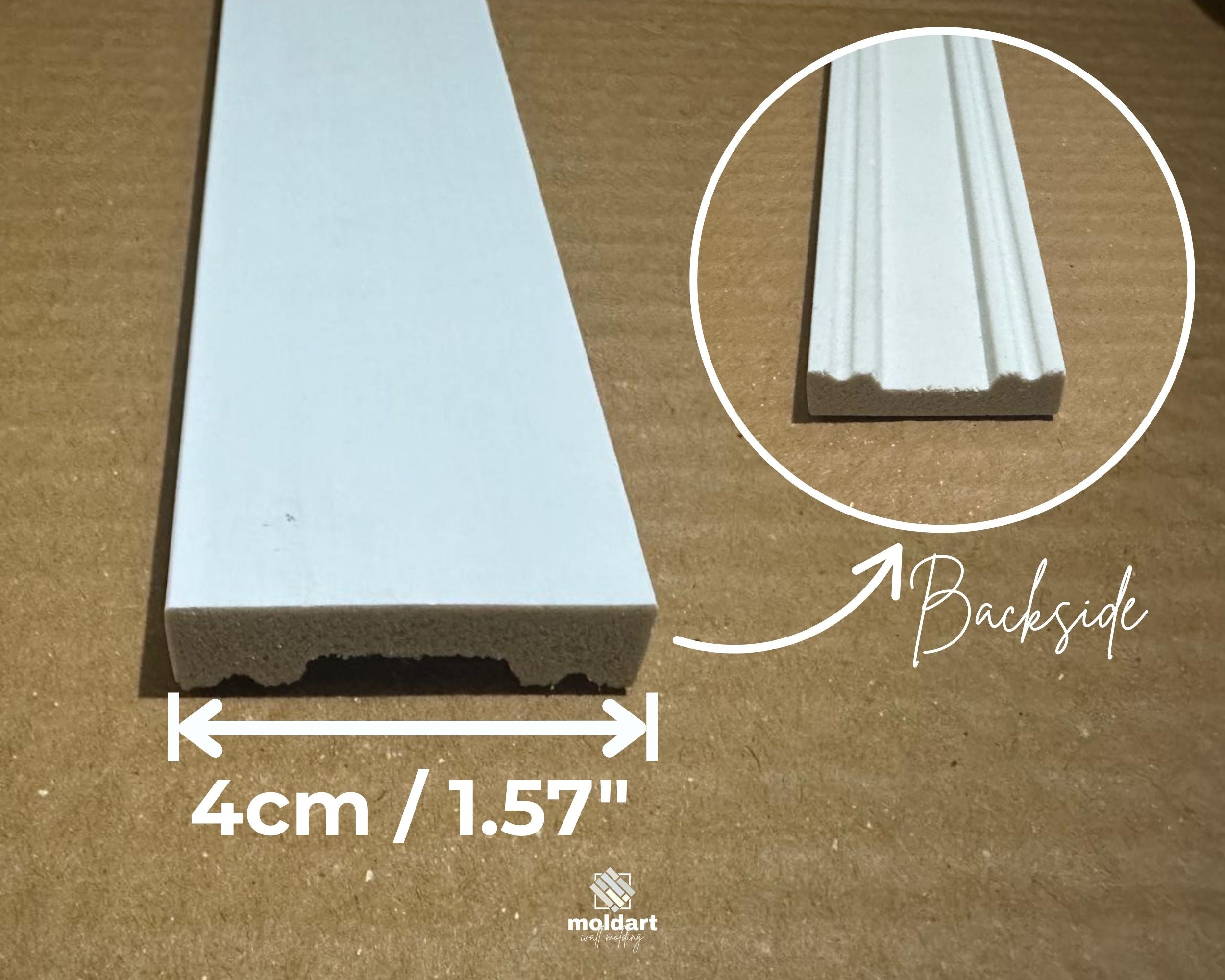 Flat Wall Molding- Straight Wall Trim Kit