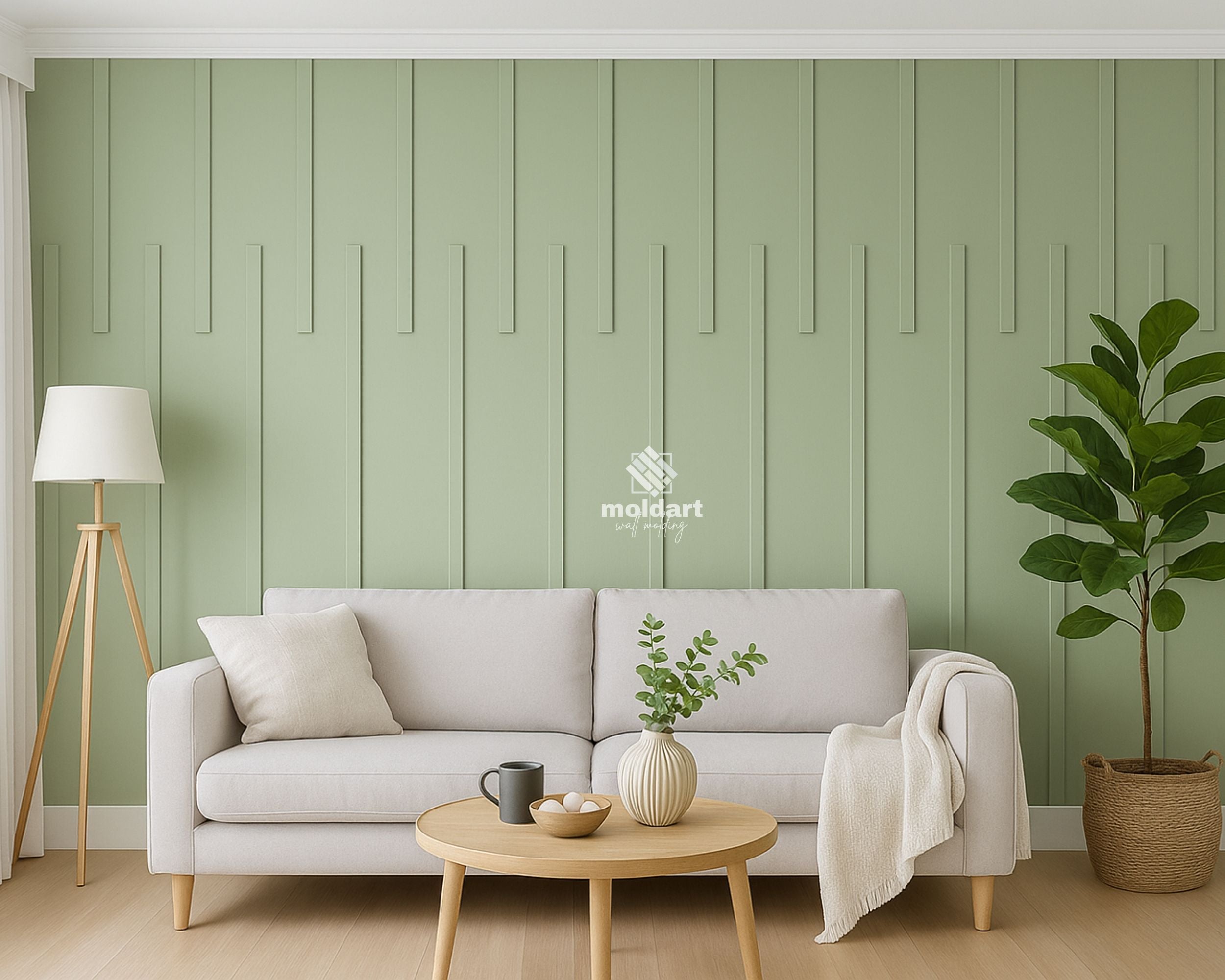 DIY Accent Wall Molding Kit– Lightweight and Paintable