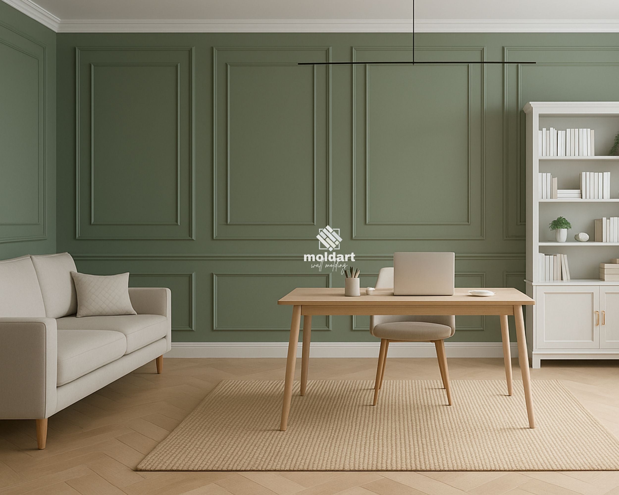 Pre-cut Wall Molding Kit, Ready to Assemble Wall Trim