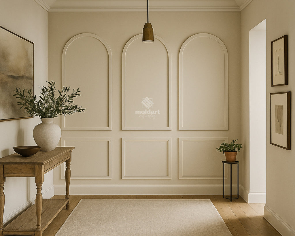 Arched Wall Panel Kit: Pre-Cut MDF Wall Molding