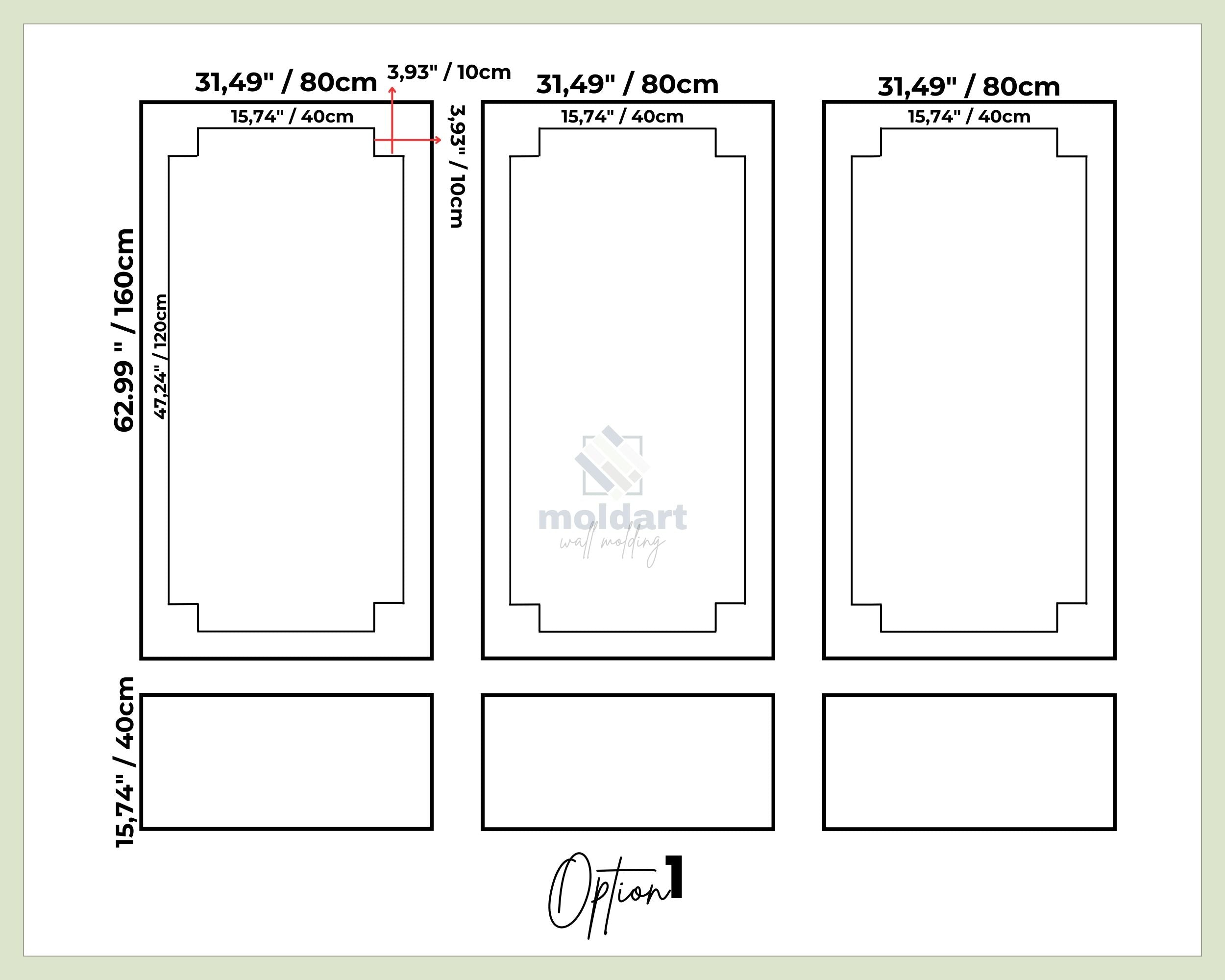 Wall Molding Trim Kit, DIY Accent Wall Panels