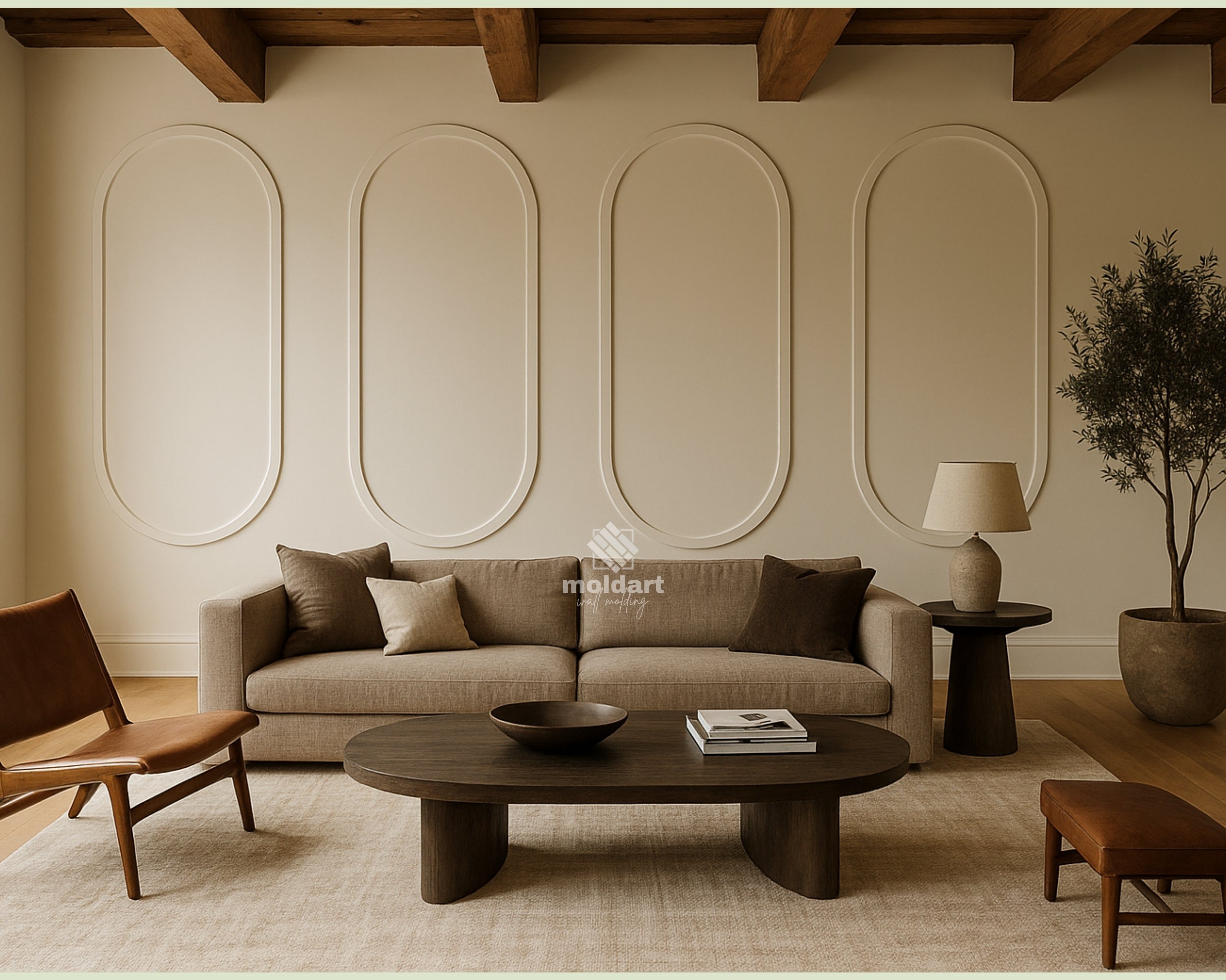 Arched MDF Wall Molding Kit – Ready to Install Decorative Wall Panels