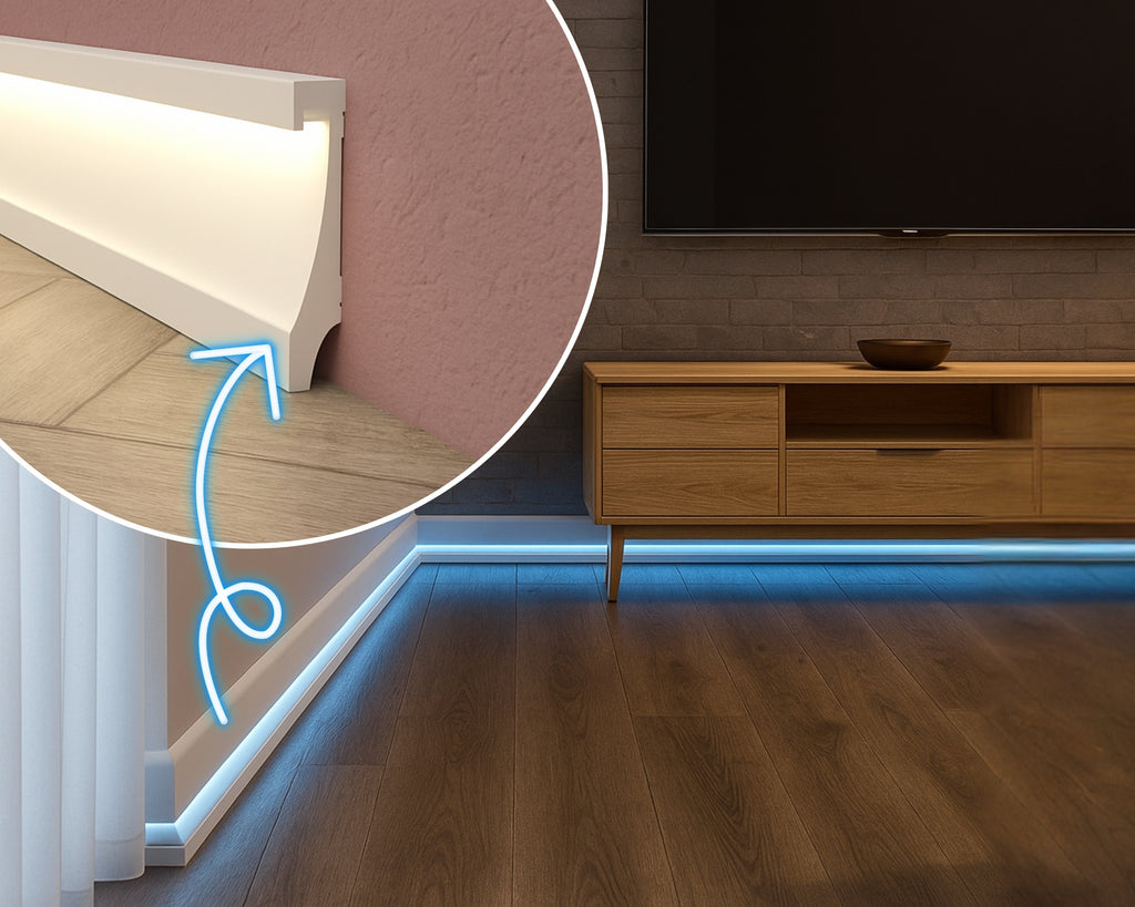LED Wall Molding Baseboard – Easy Install Ambient Lighting