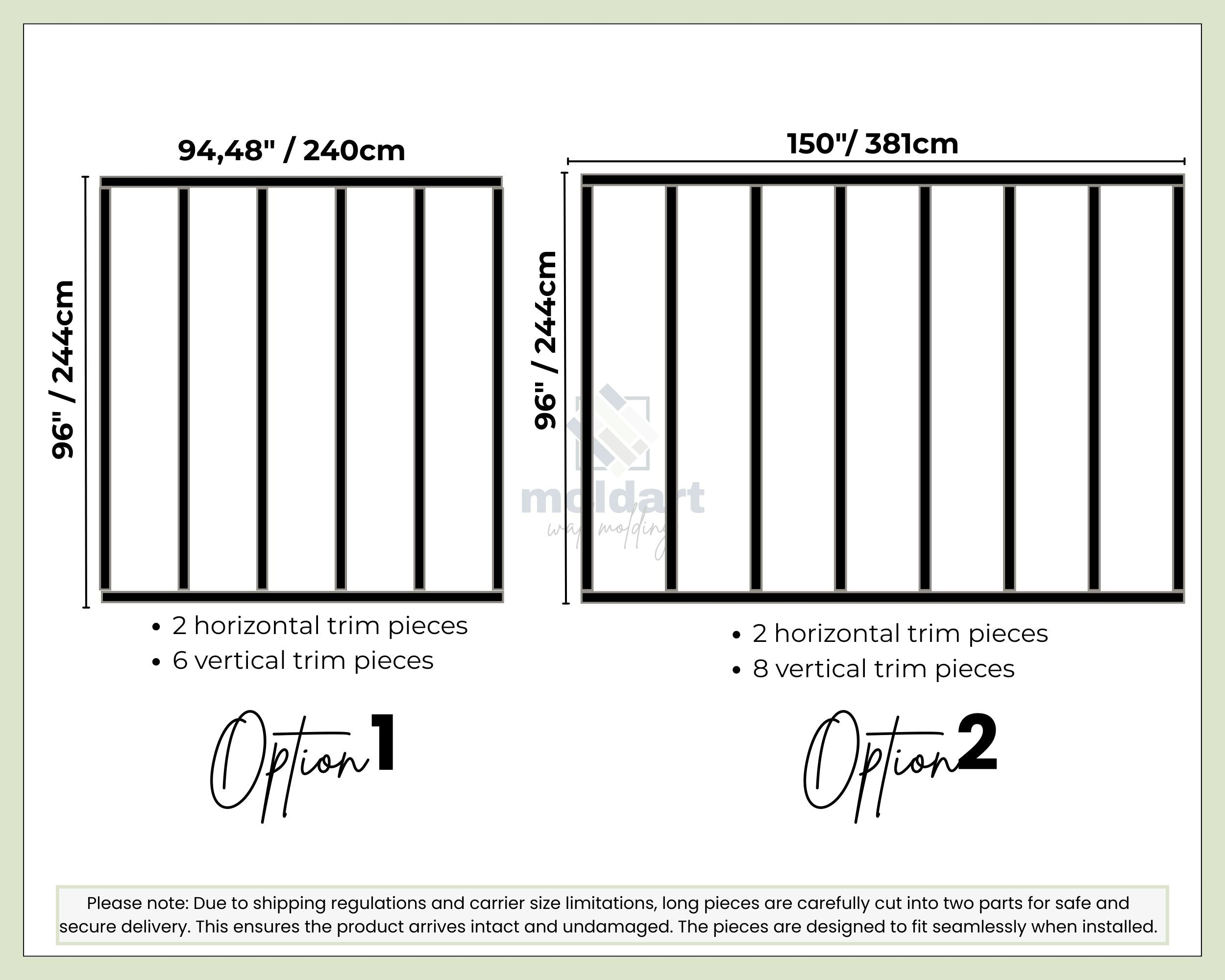 Board and Batten Wall Paneling, Full Wall Shaker Kit