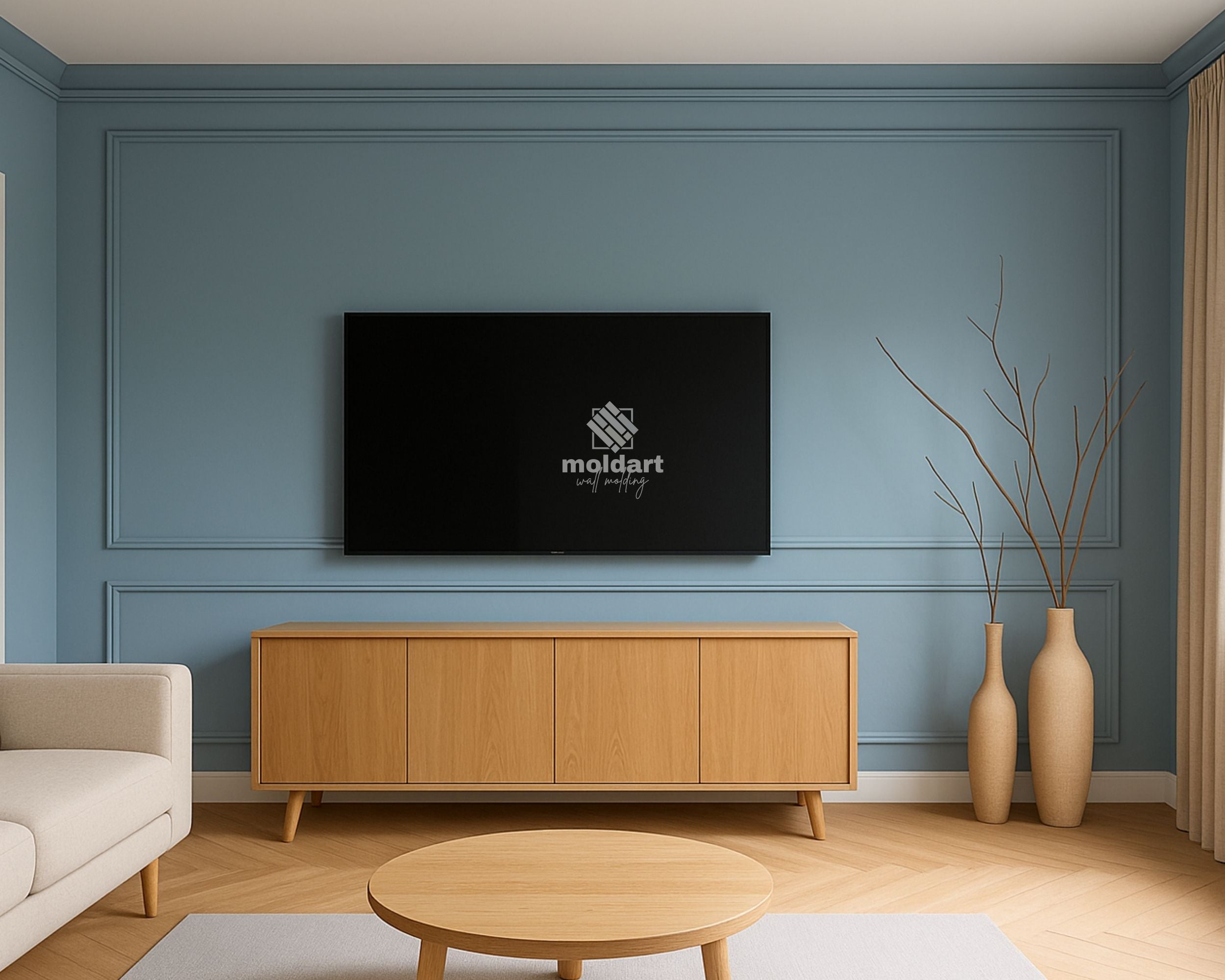 Picture Frame Wall Molding Kit, Pre-cut Wall Trim