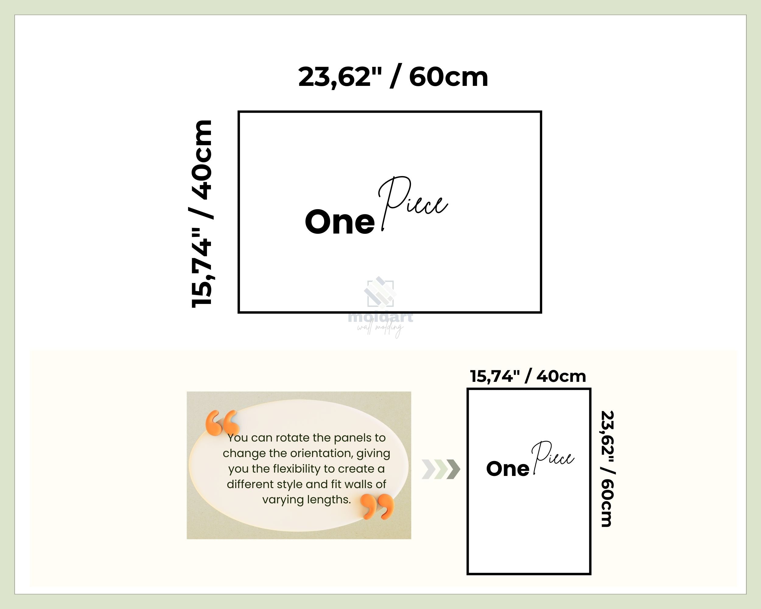 Half Wall Molding Kit, Pre-cut Wall Trim