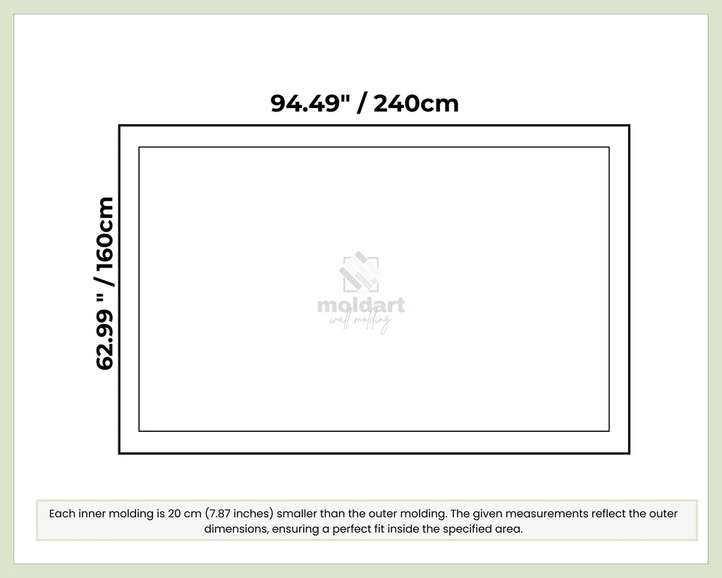 Wall Molding Kit, Nested Wall Panel Trim
