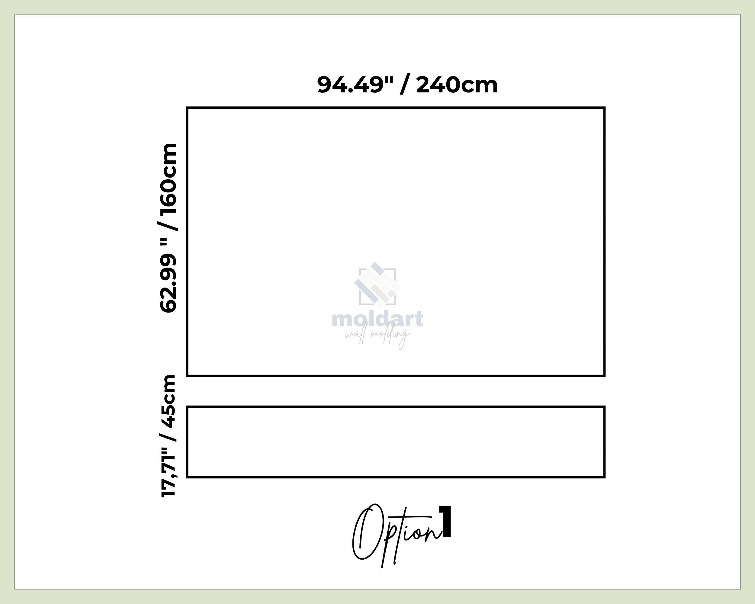 Picture Frame Wall Molding Kit, Pre-cut Wall Trim