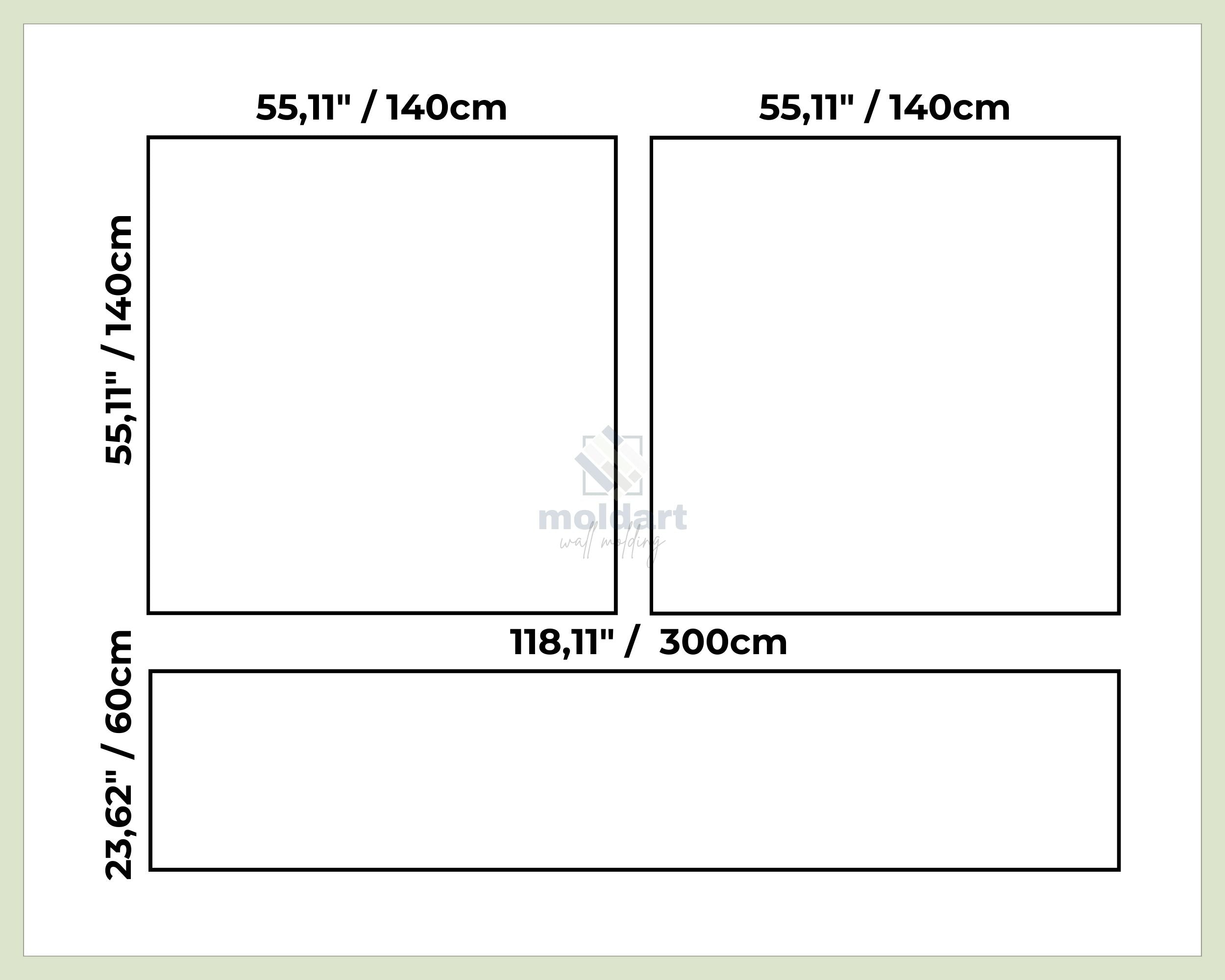 Pre-Cut Wall Molding Frames, Accent Wall Paneling