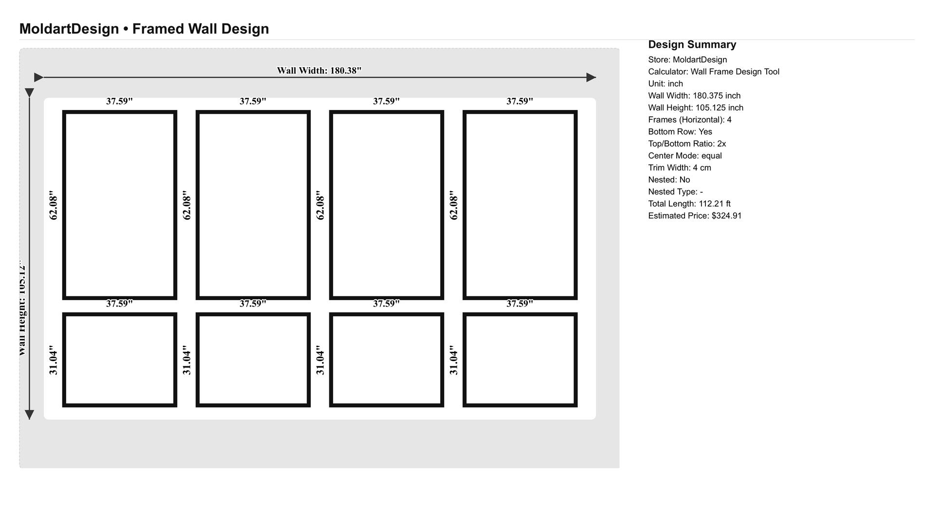 Custom Wall Molding for Kayla Freeman, 4cm Wall Trim, Wall Design Tool