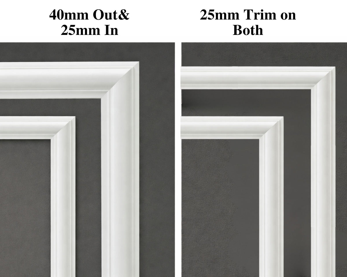 flexible peel-and-stick moulding vs vinyl wrap vs picture frame monitor framing comparison