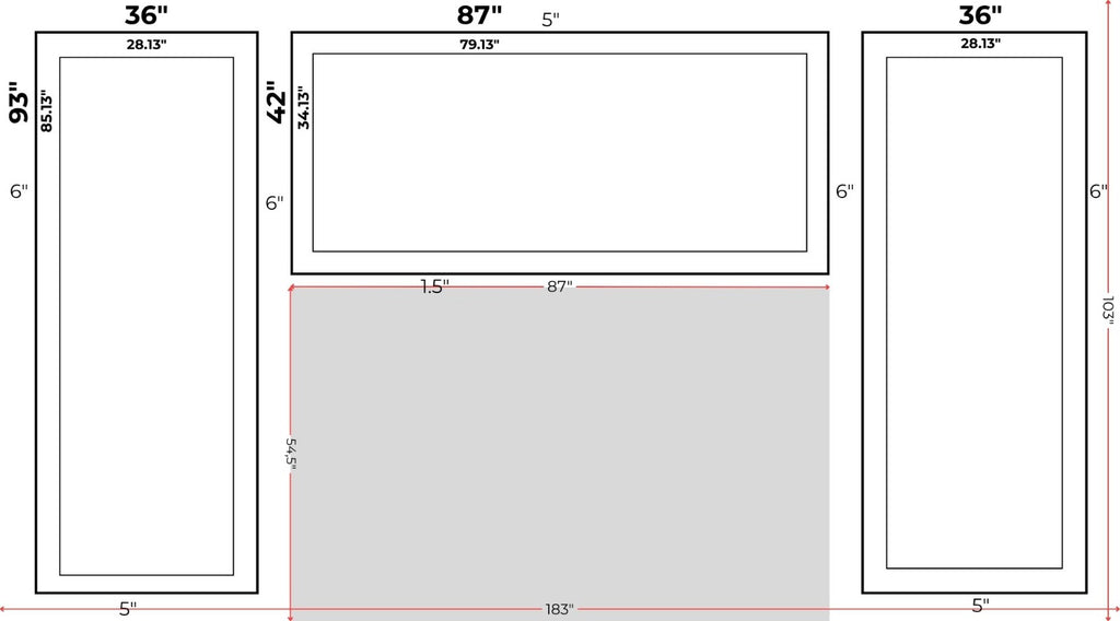 Custom Wall Molding for Maggie Hayford, 4cm and 2.5cm Peel and Stick Wall Trim