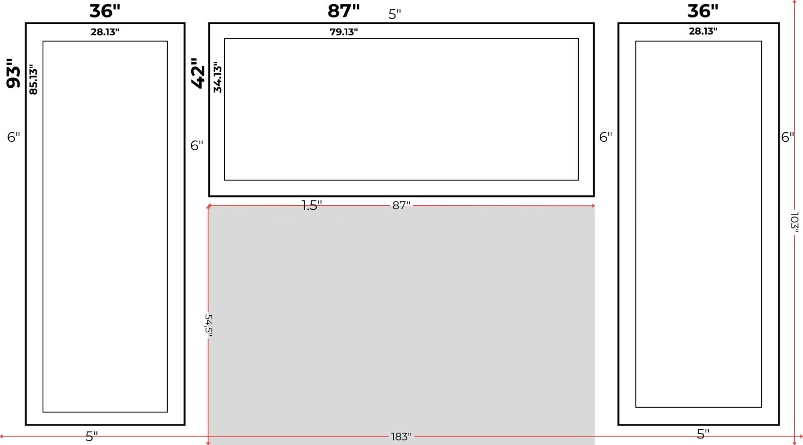 Custom Wall Molding for Maggie Hayford, 4cm and 2.5cm Peel and Stick Wall Trim