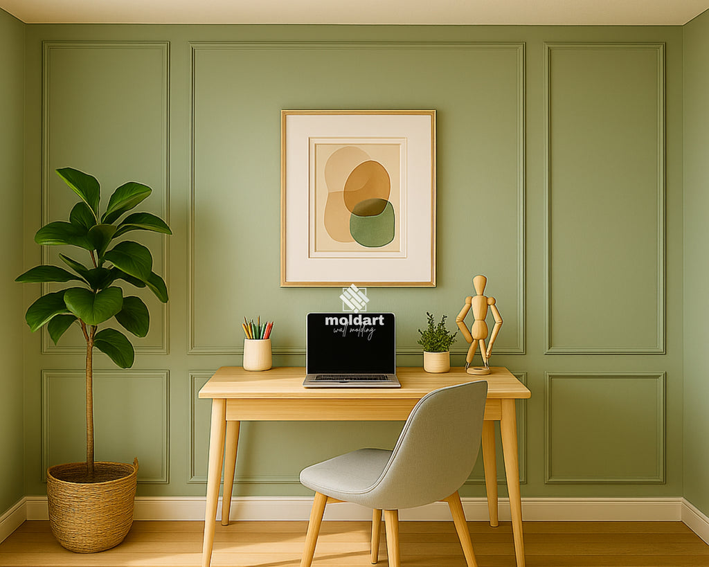 Pre-Cut Wall Trim Molding, Simple DIY Decorative Kit