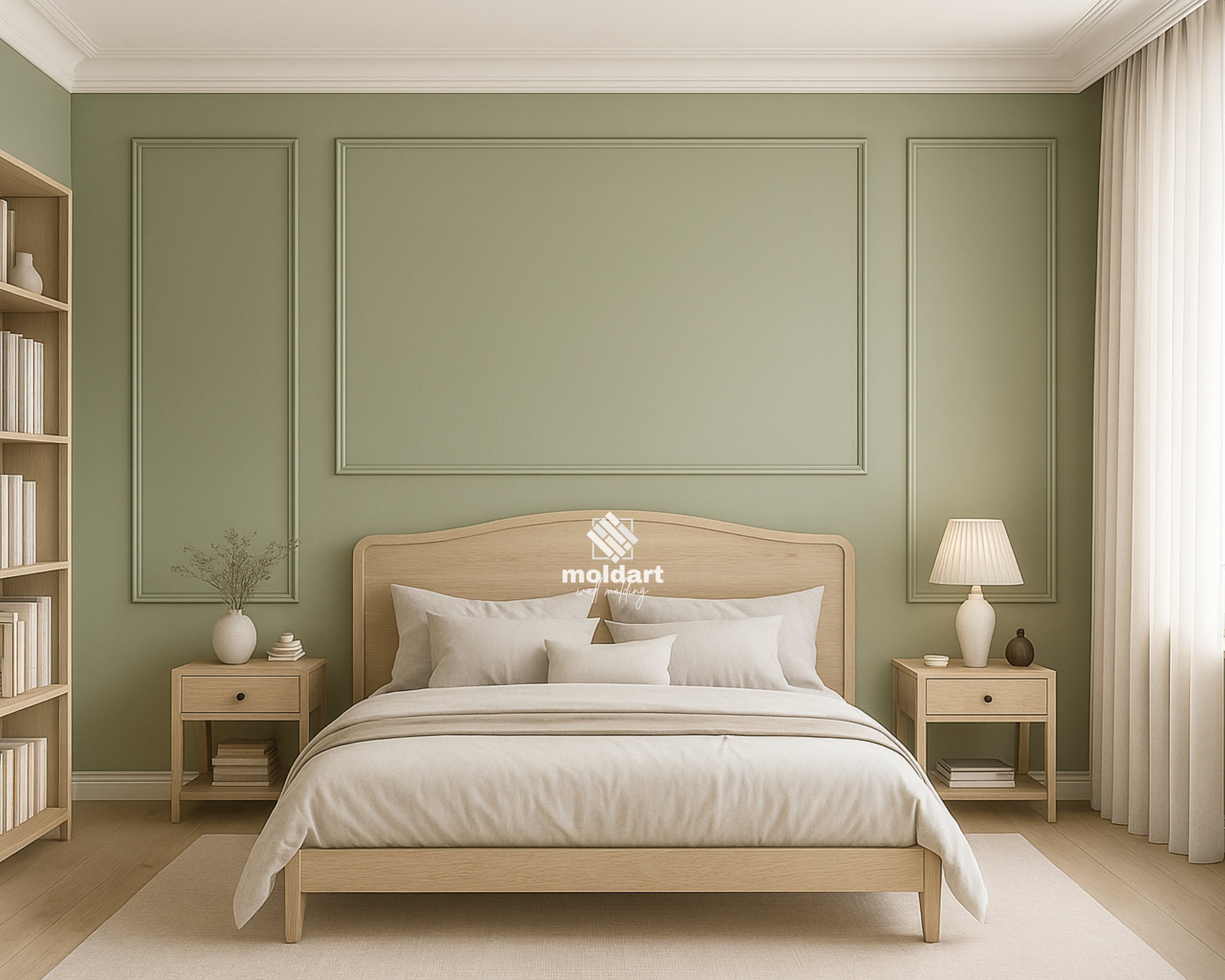 Wall Molding Kit for Bedroom, Precut Wall Trim