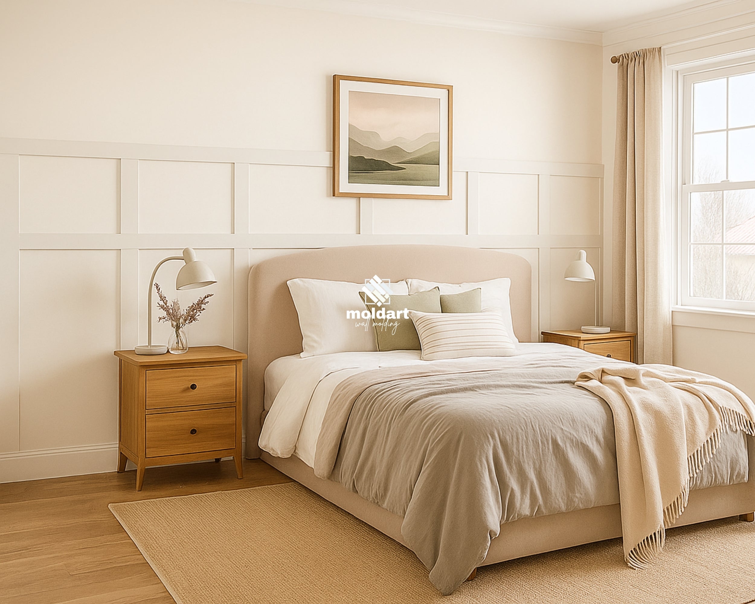 Half of Wall Molding Kit, Shaker Decorative Frames