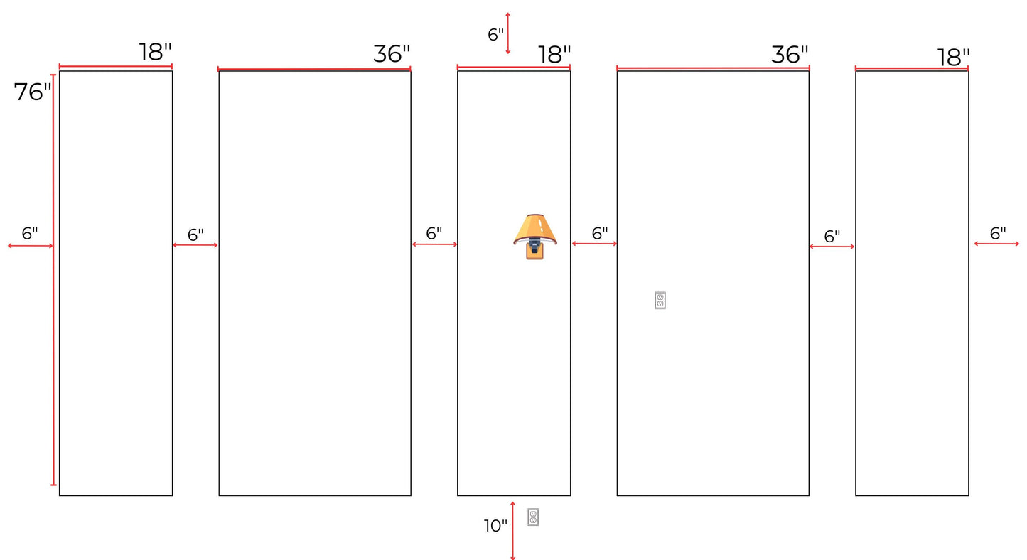 Custom Made Project for Amber Spitzer- DIY Wall Molding Project- 2,5cm Wall Molding