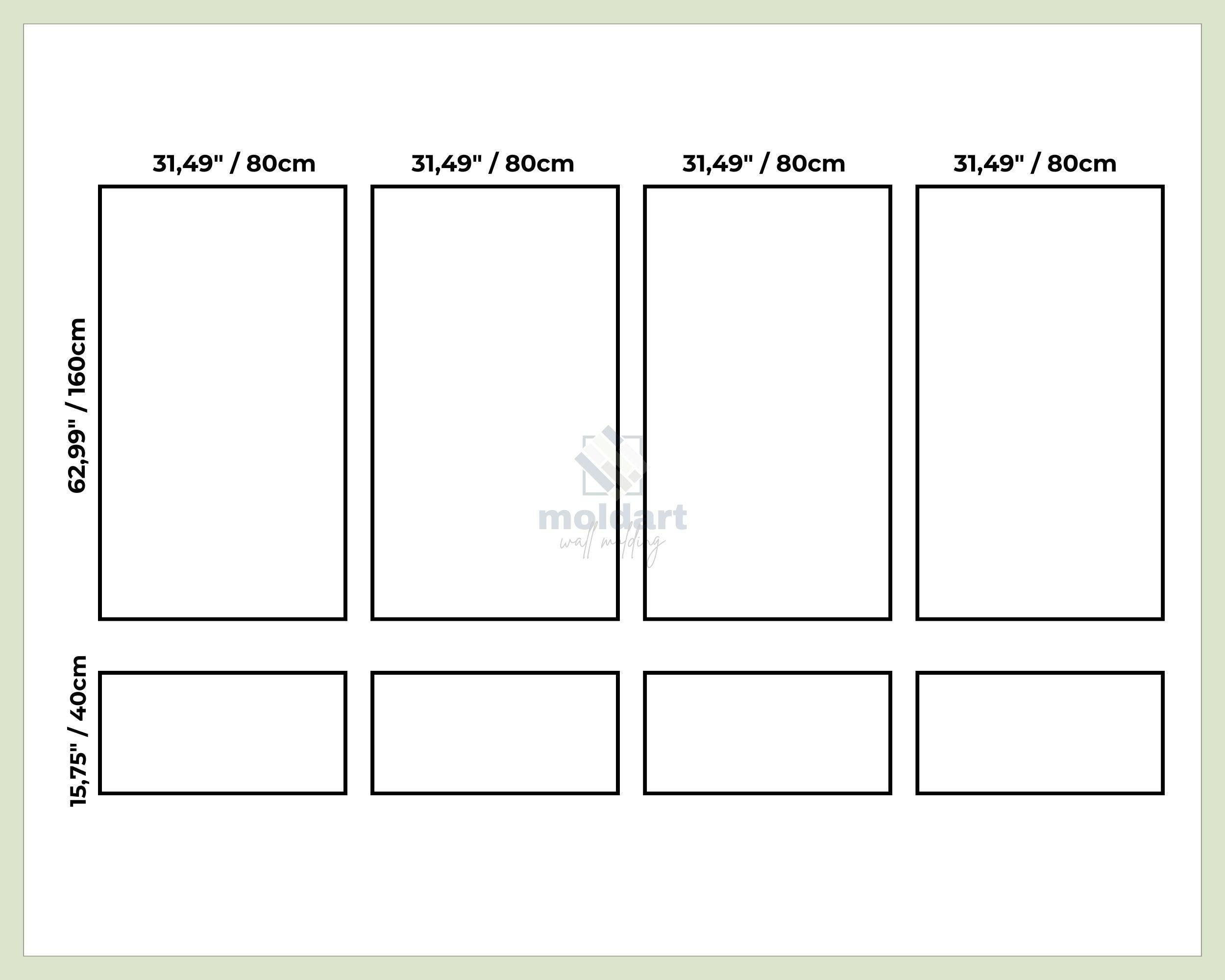 Picture Frame Wall Molding Kit, DIY Wall Moulding Package, Pre-cut Factory Primed Wall Molding Set, Modern Wall Paneling Ideas, Wainscot Kit