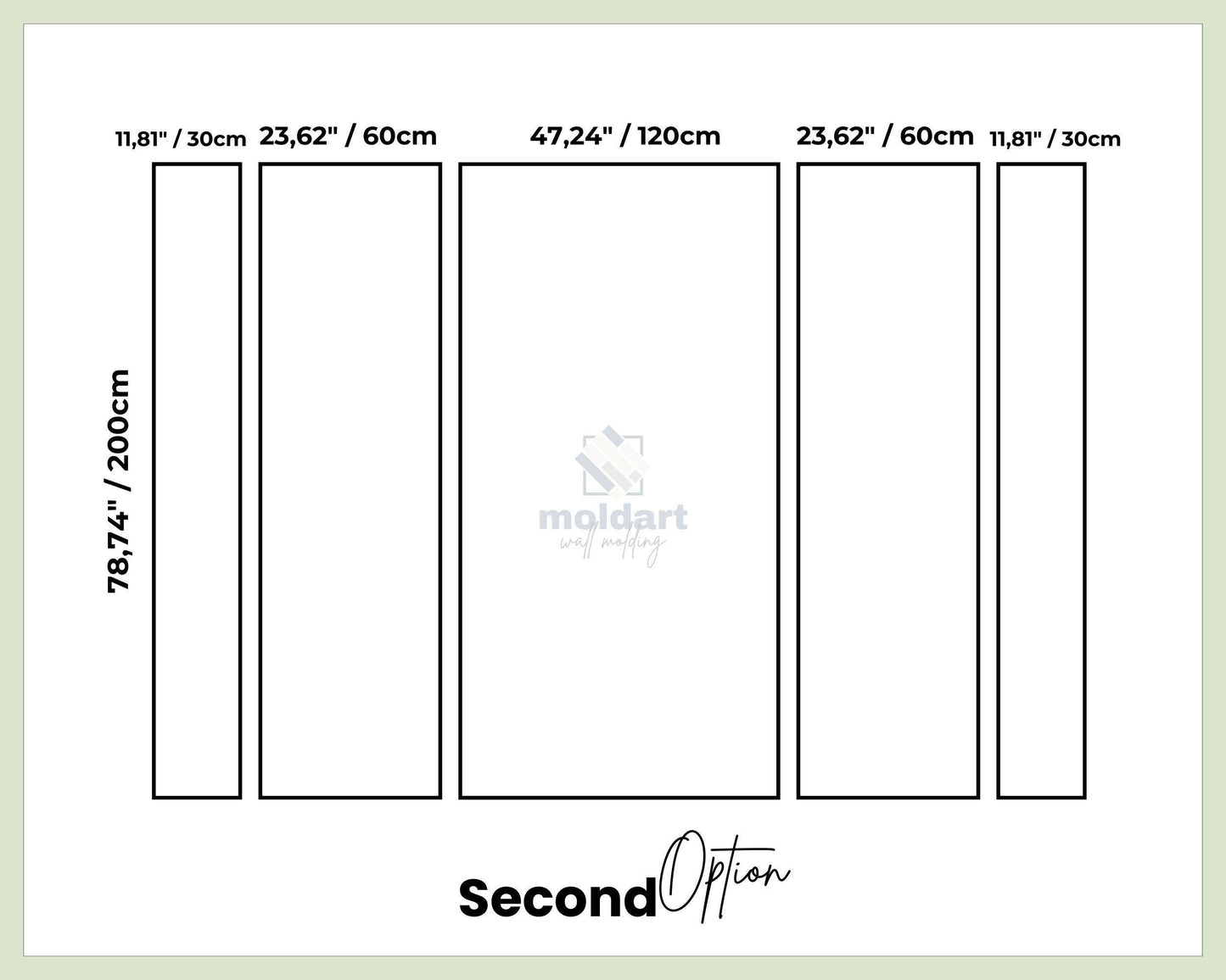 DIY Wall Molding Kit, Pre-cut Primed Wall Moulding Package, Ready to Install Wall Molding Set, Accent Wall Decoration- Wainscoting Paneling