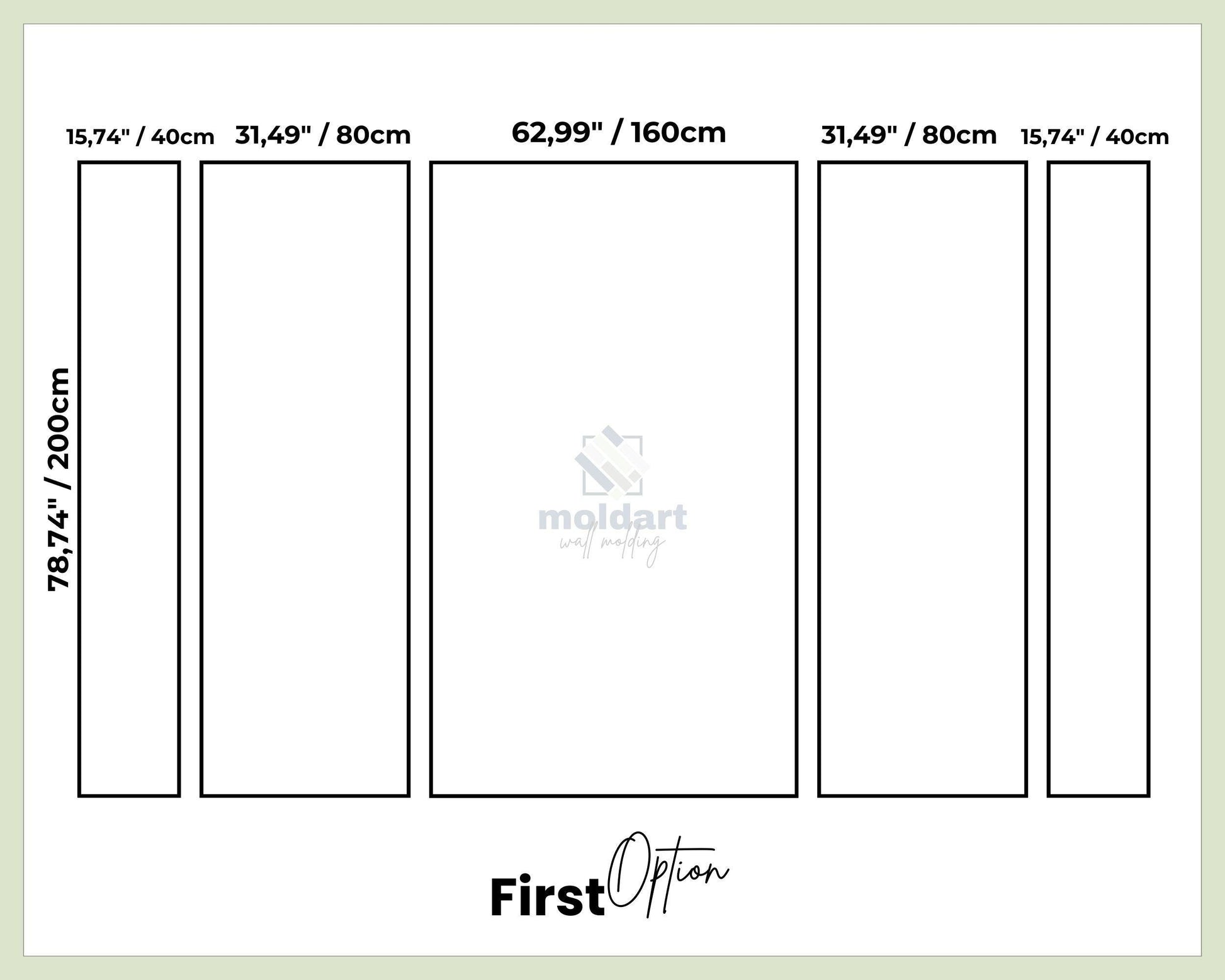 DIY Wall Molding Kit, Pre-cut Primed Wall Moulding Package, Ready to Install Wall Molding Set, Accent Wall Decoration- Wainscoting Paneling