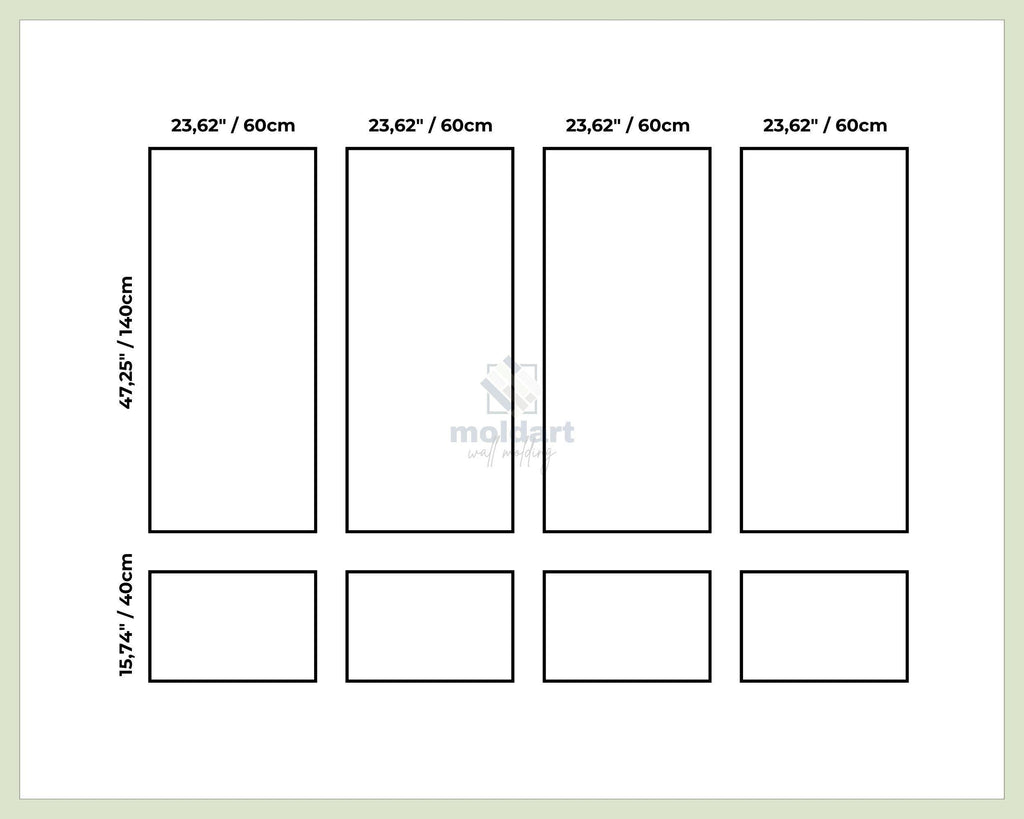 Picture Frame Wall Molding Kit, DIY Wall Moulding Package, Pre-cut Factory Primed Wall Molding Set, Modern Wall Paneling Ideas, Wainscot Kit