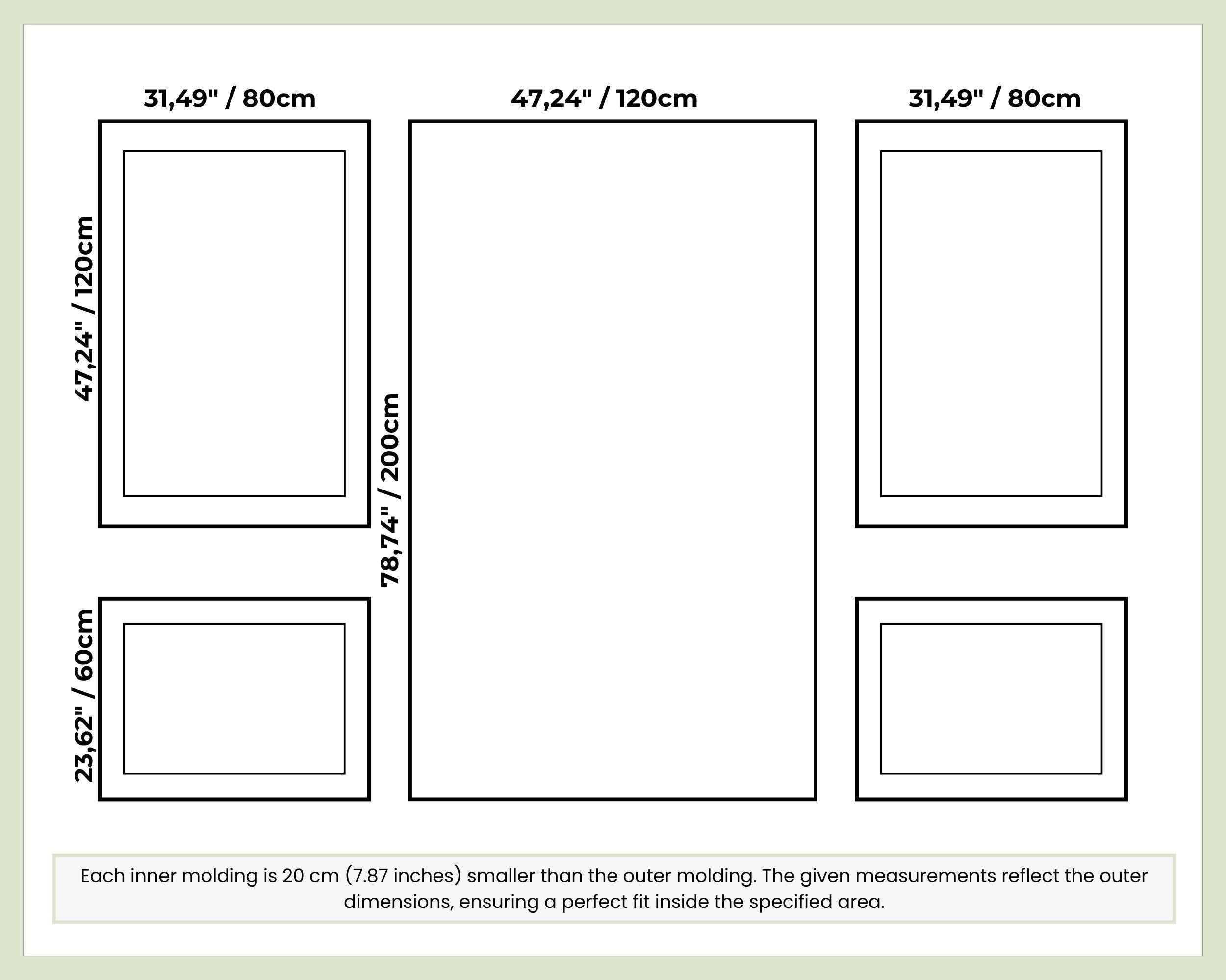 DIY Wall Molding Package, Easy Install Wall Molding Kit, Precut Primed Wall Paneling, Decorative Wall Frame, Wall Trim Kit, Accent Wall Idea