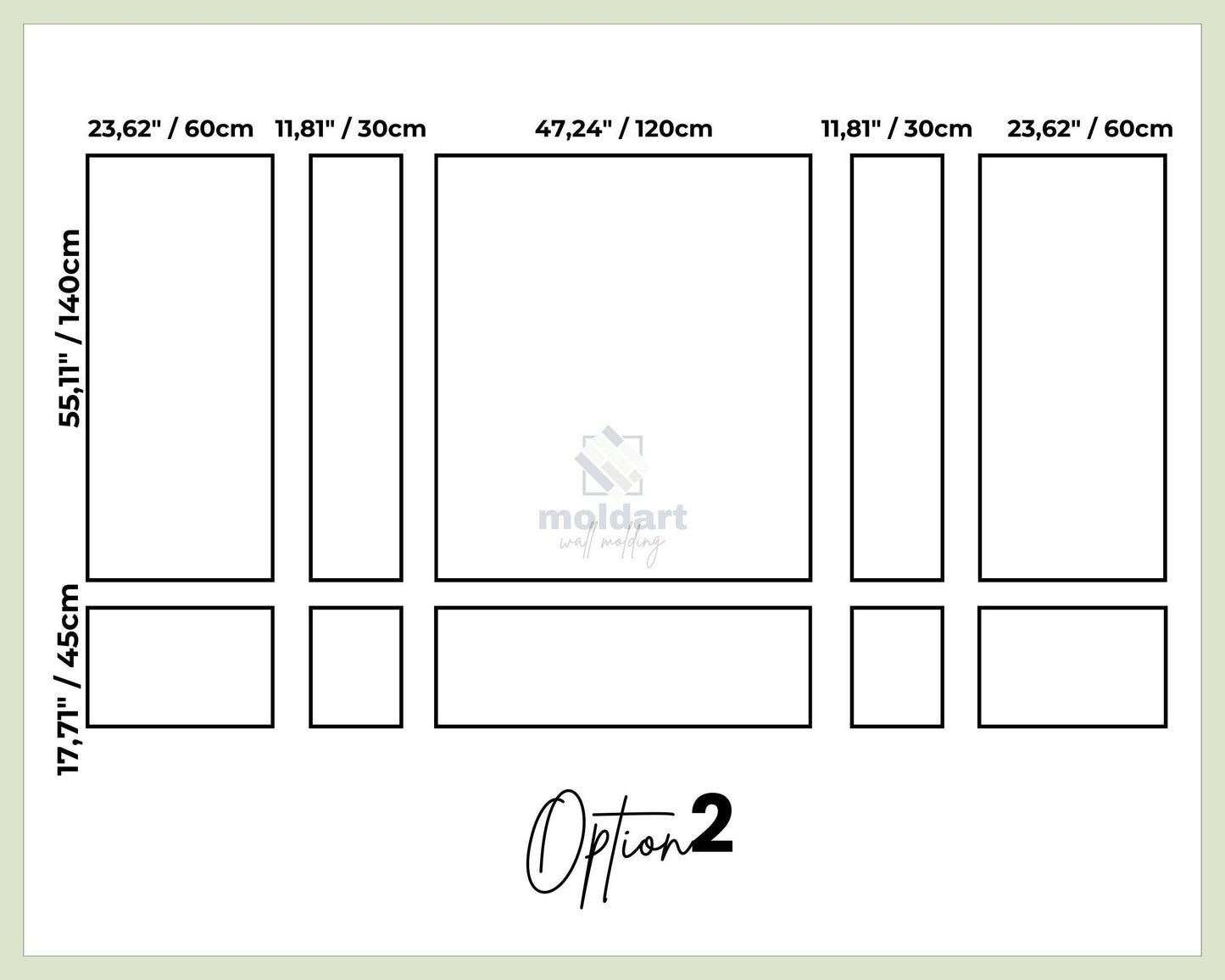 DIY Wall Molding Package, Easy Assembly, Pre-Cut & Primed Wall Moulding Set, Accent Wall Ideas, Modern Wall Molding Kit, Decorative Panels