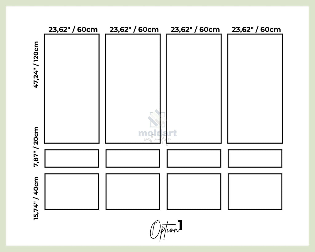 DIY Wall Moulding Package, Pre-cut-Primed Wall Molding Kit, Ready to Assemble Wall Paneling, Moldings Trim Kit, Wainscoting Wall Ideas