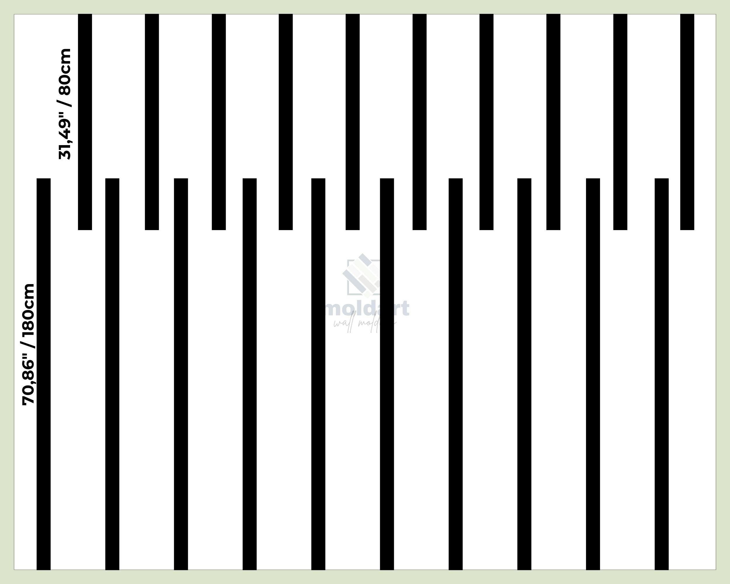 Wall Molding Kit, Flat Wall Trim, Pre-cut Primed Wall Moulding Package, Easy-to-Install Wall Molding, DIY Wainscoting Kit, Accent Wall Panel