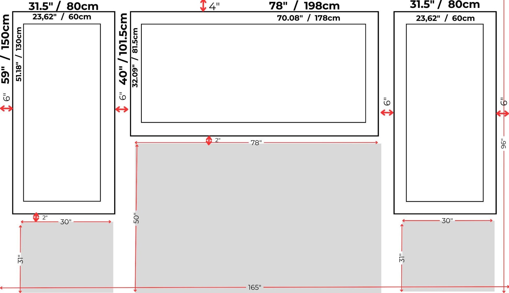 Custom Made Project for Deborah Phillipich- DIY Wall Molding Project- 4cm and 2.5cm Wall Molding- Peel and Stick Wall Molding