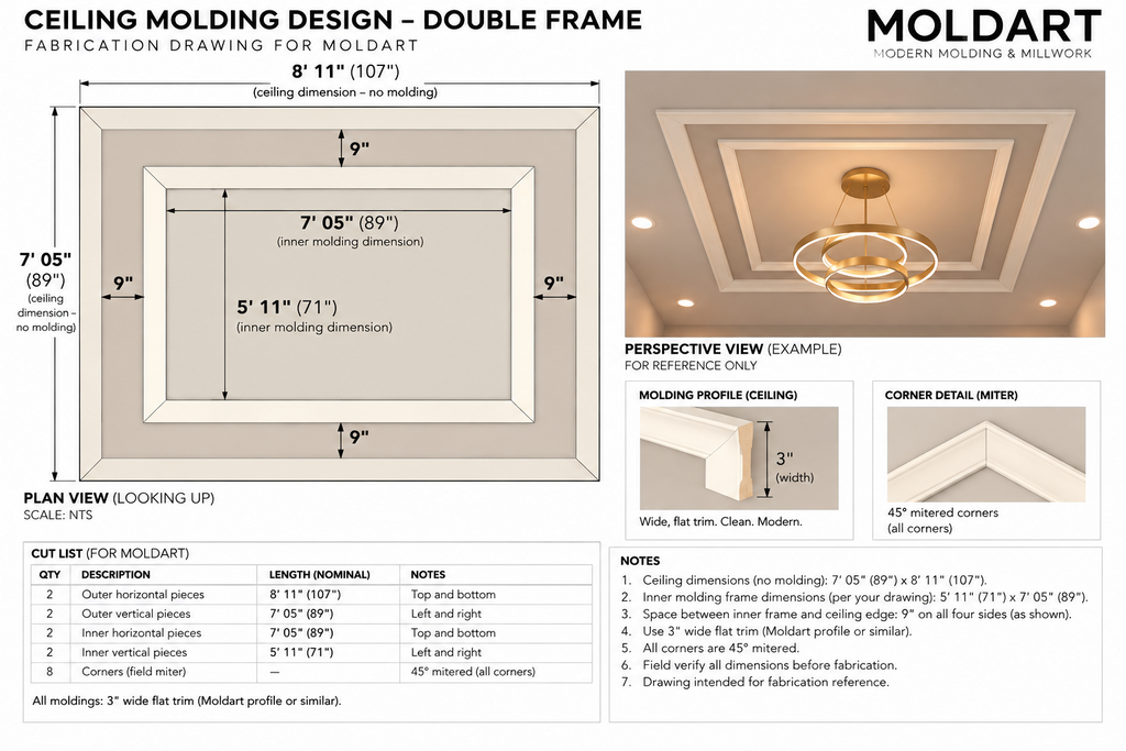Custom-made Wall Molding Design: Wall Molding Desigm For Ceiling