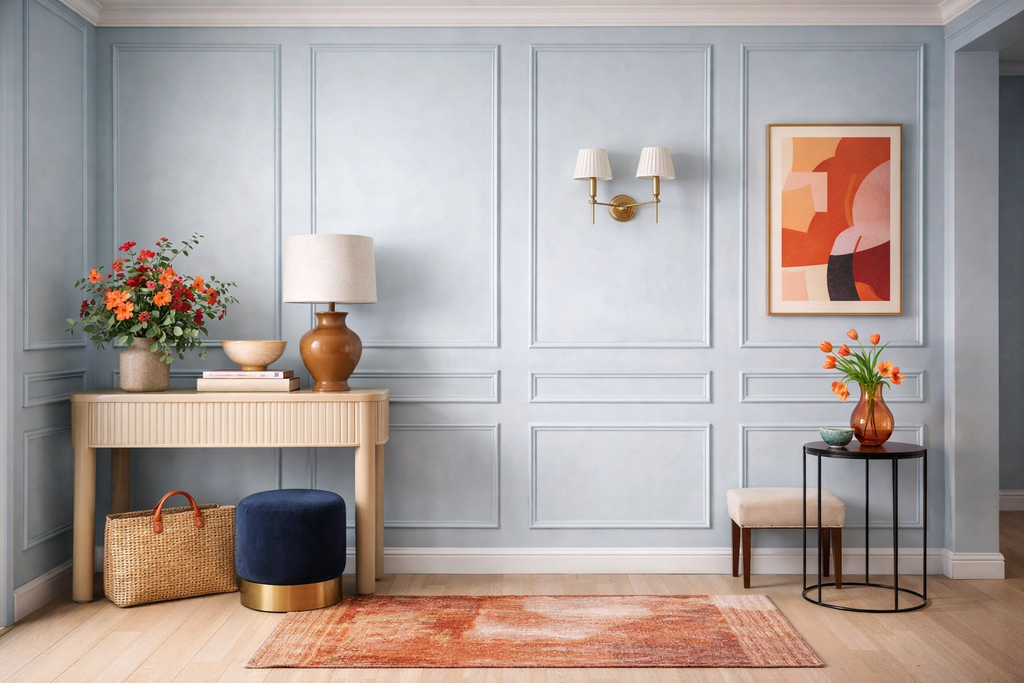 Feature Wall Molding Kit- Custom Width Panels & Self Adhesive Wall Trim