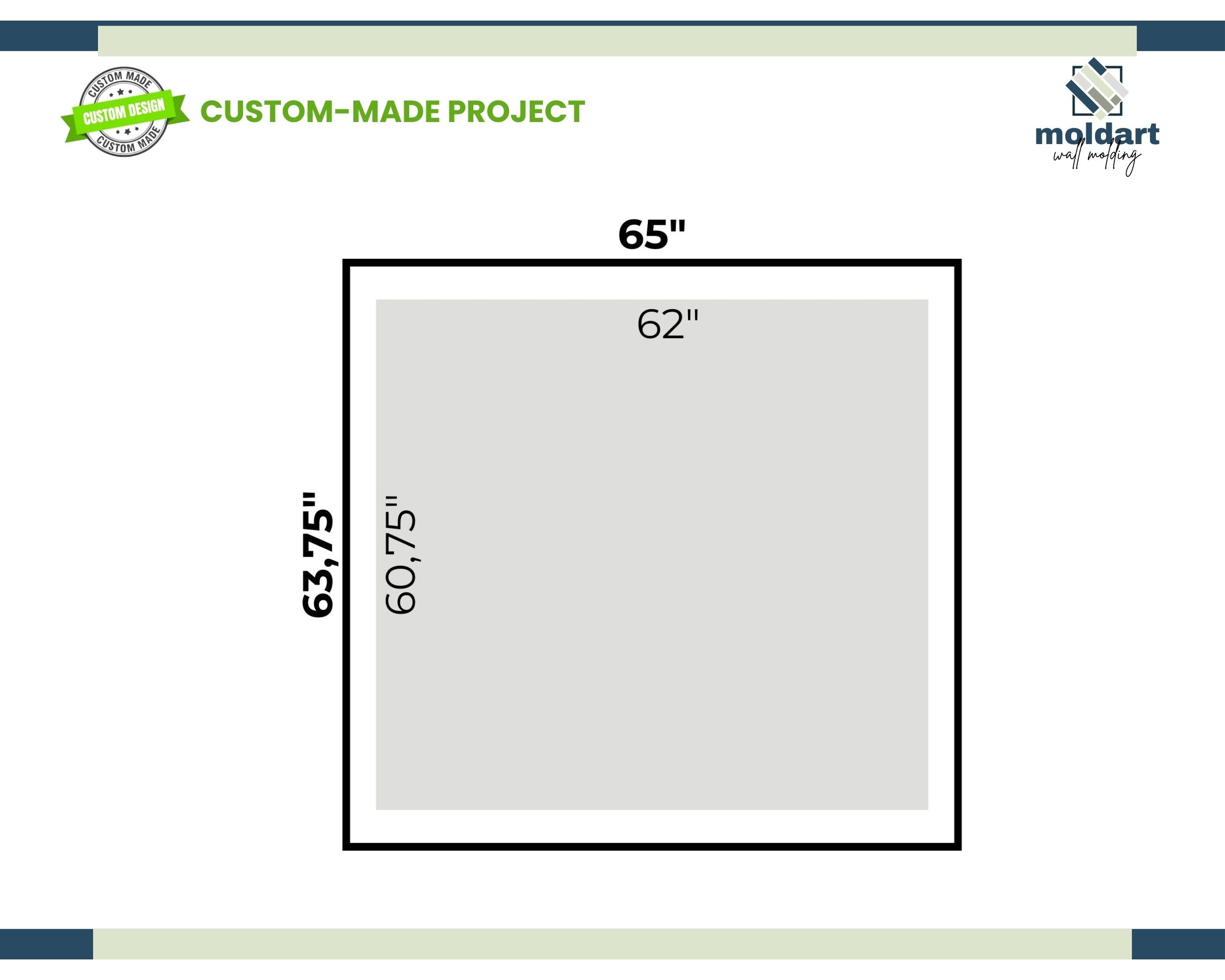 Custom Wall Molding for Michaela Greif, 2.5cm Peel and Stick Wall Trim