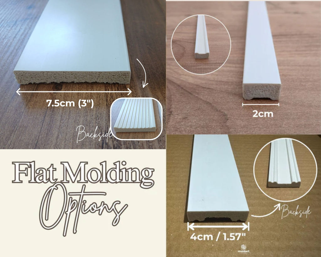 Flat Wall Molding- Straight Wall Trim Kit