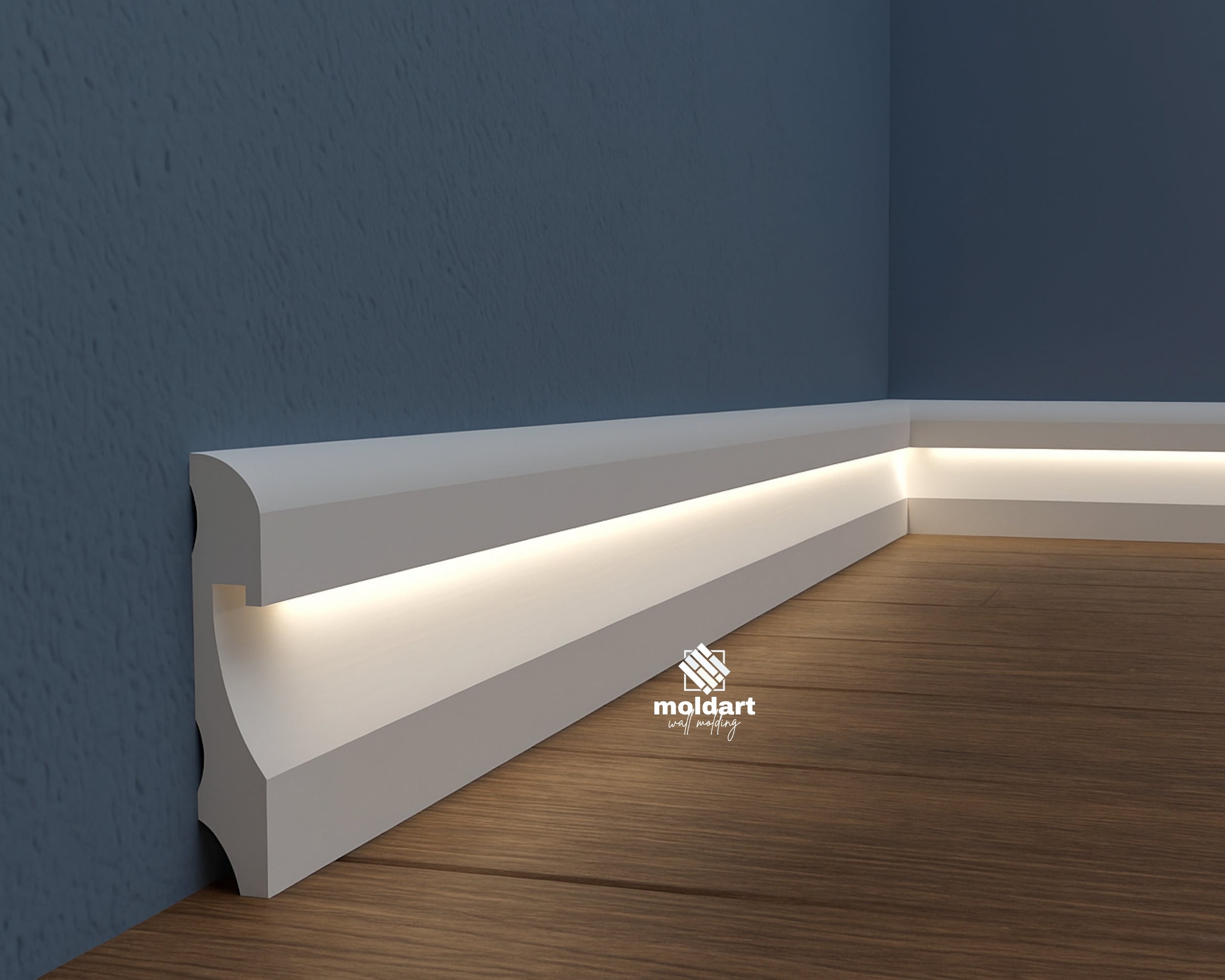 Illuminated Baseboard- Contemporary LED Trim