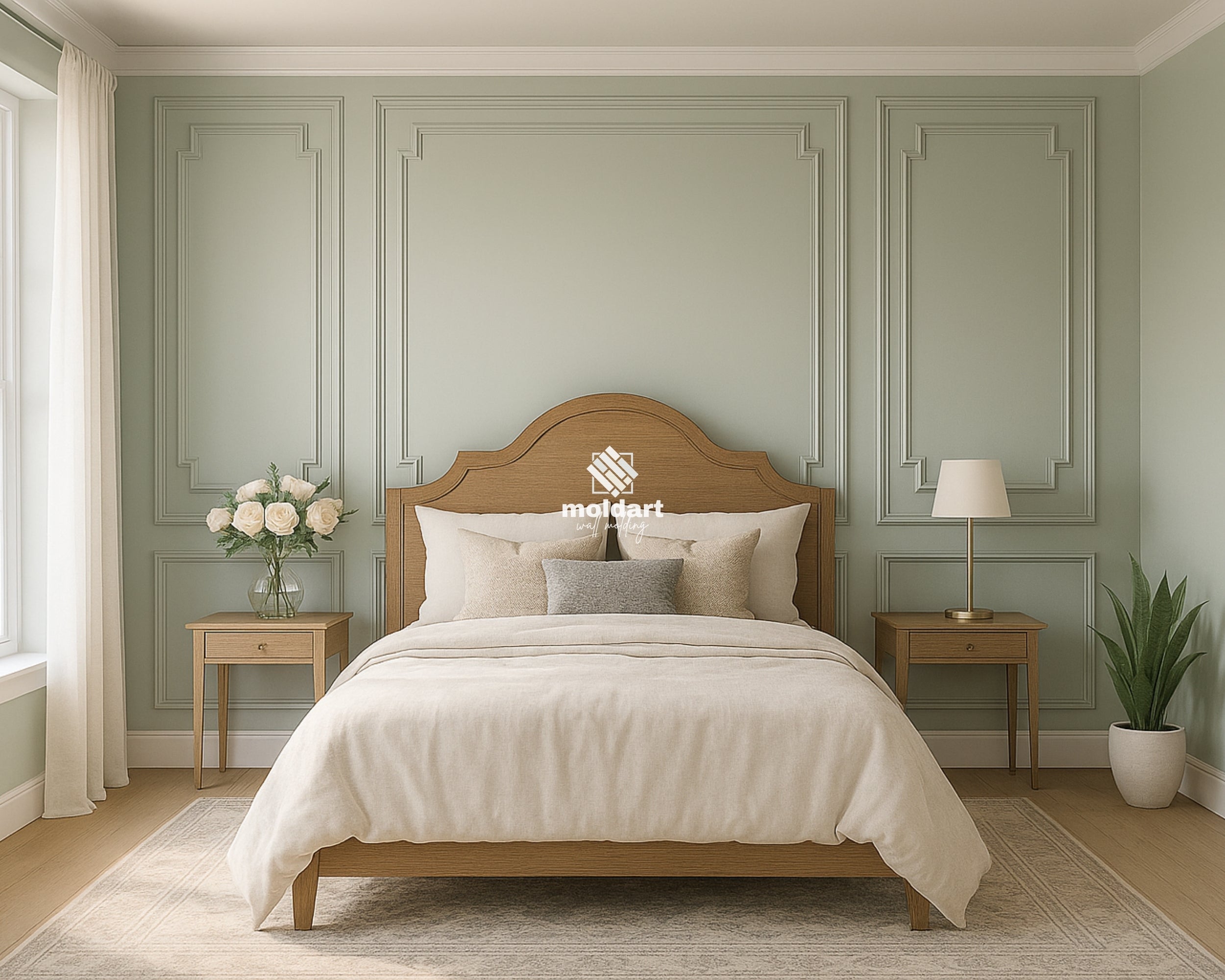 Peel and Stick Wall Molding, Pre-Cut Decorative Trim