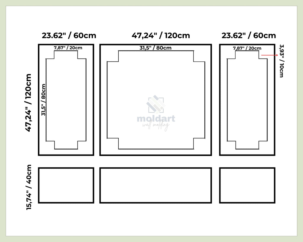 Peel and Stick Wall Molding, Pre-Cut Decorative Trim