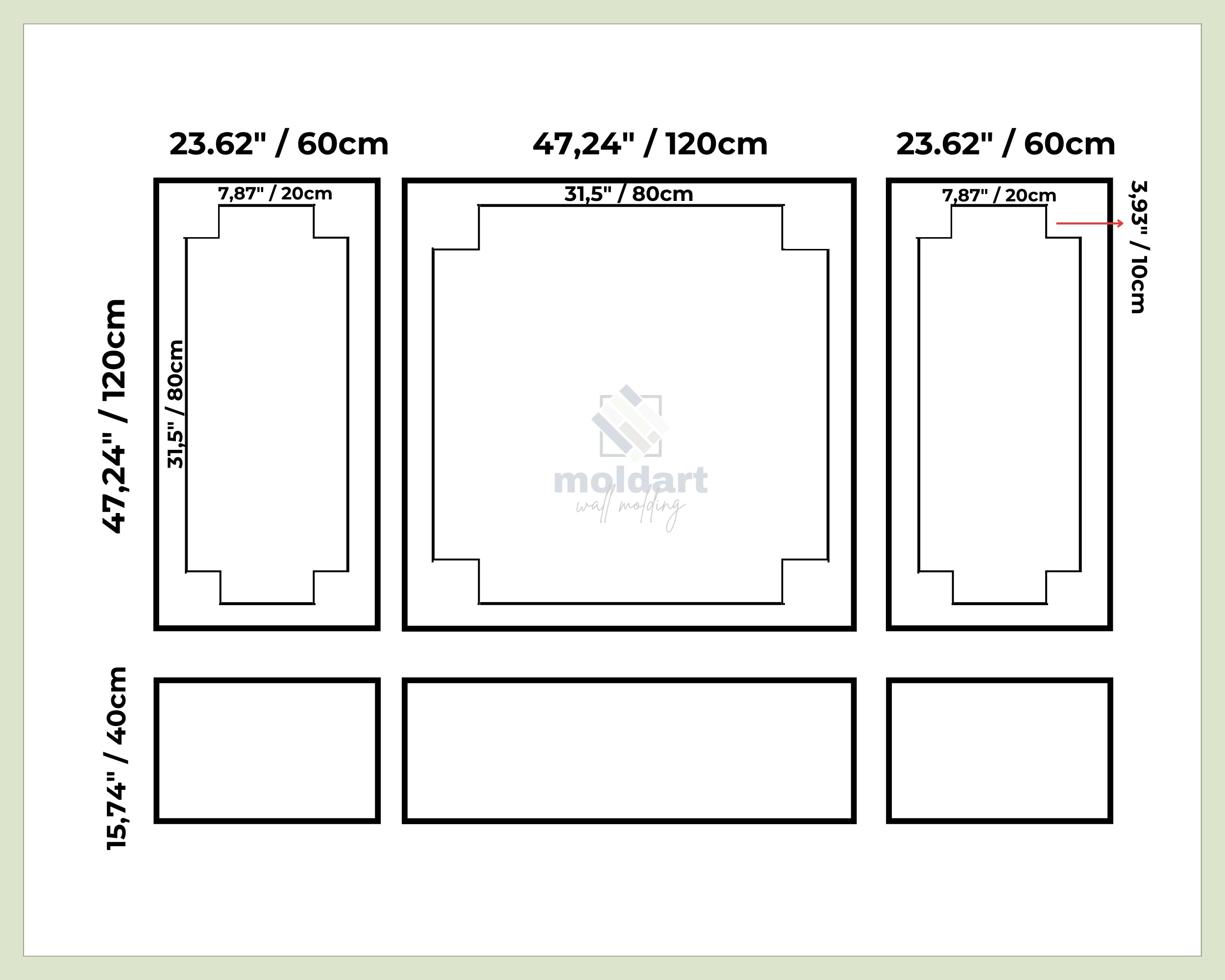 Peel and Stick Wall Molding, Pre-Cut Decorative Trim