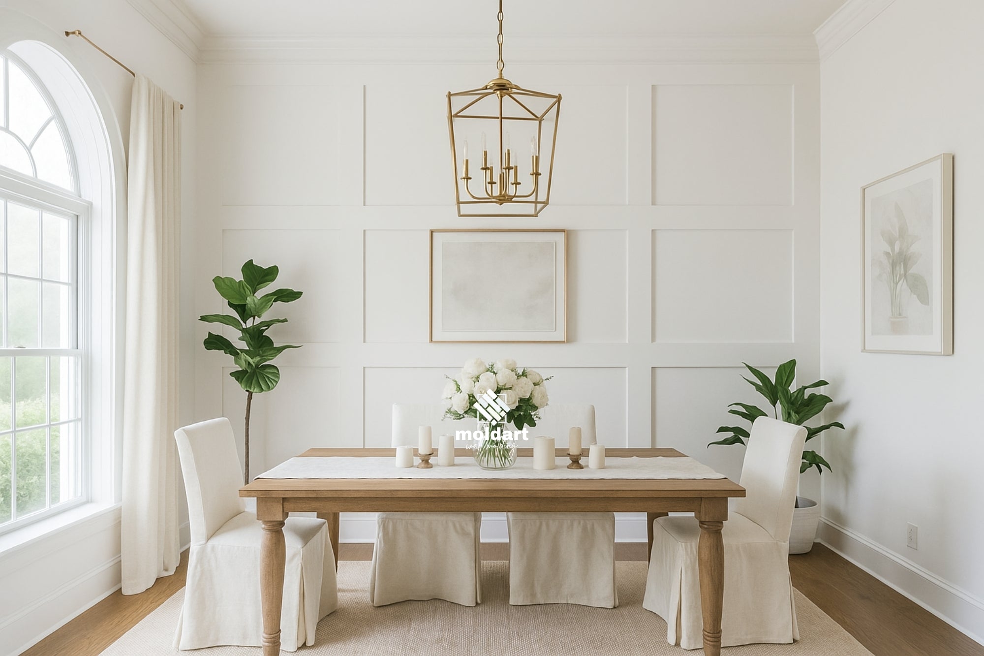 The Power of White Walls + Molding