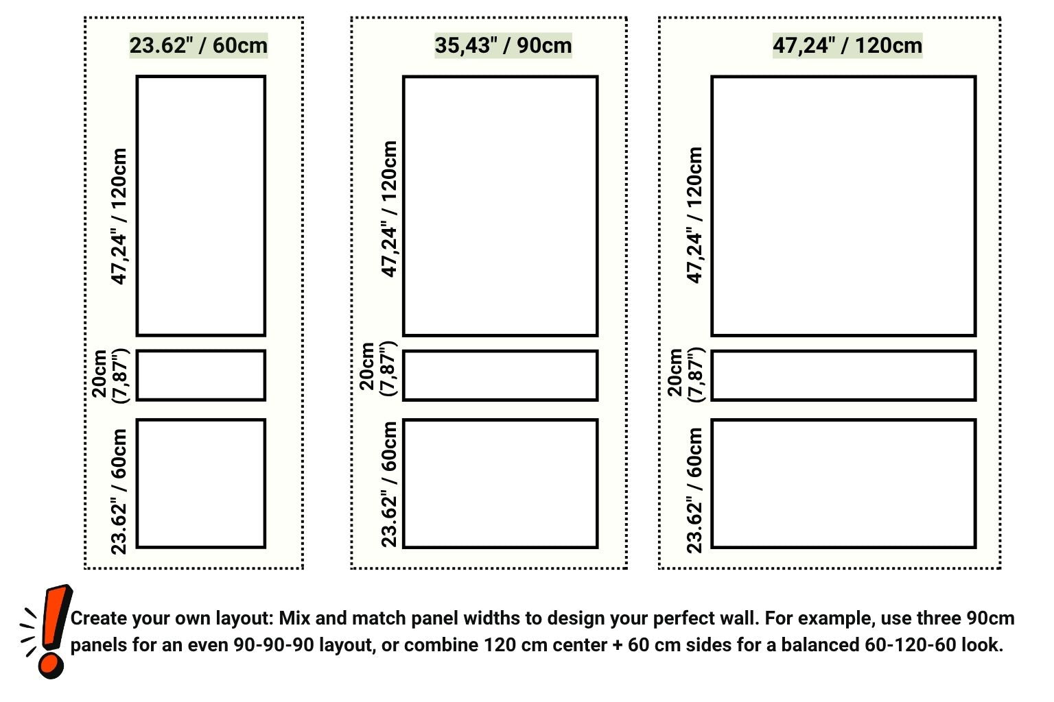 Feature Wall Molding Kit- Custom Width Panels & Self Adhesive Wall Trim