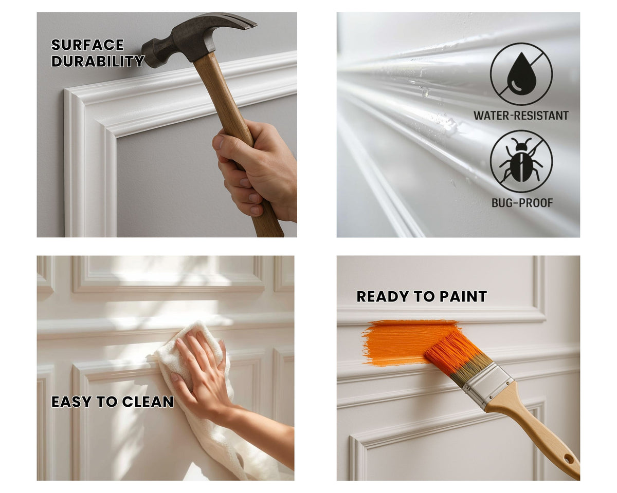 Nested Sign Panel Nested Frame Wall Molding Kit, Pre-Cut Wall Panel – MoldartDesign